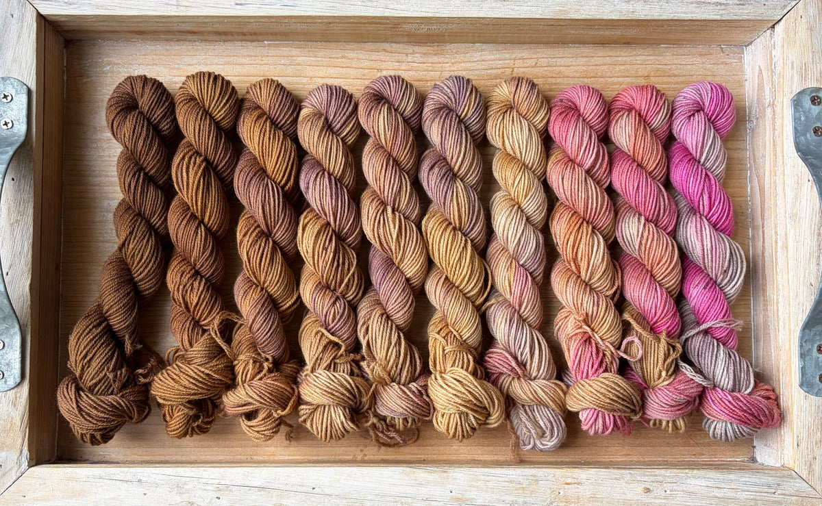 10 Skein Mini Yarn Fade - Squishy Sock Base