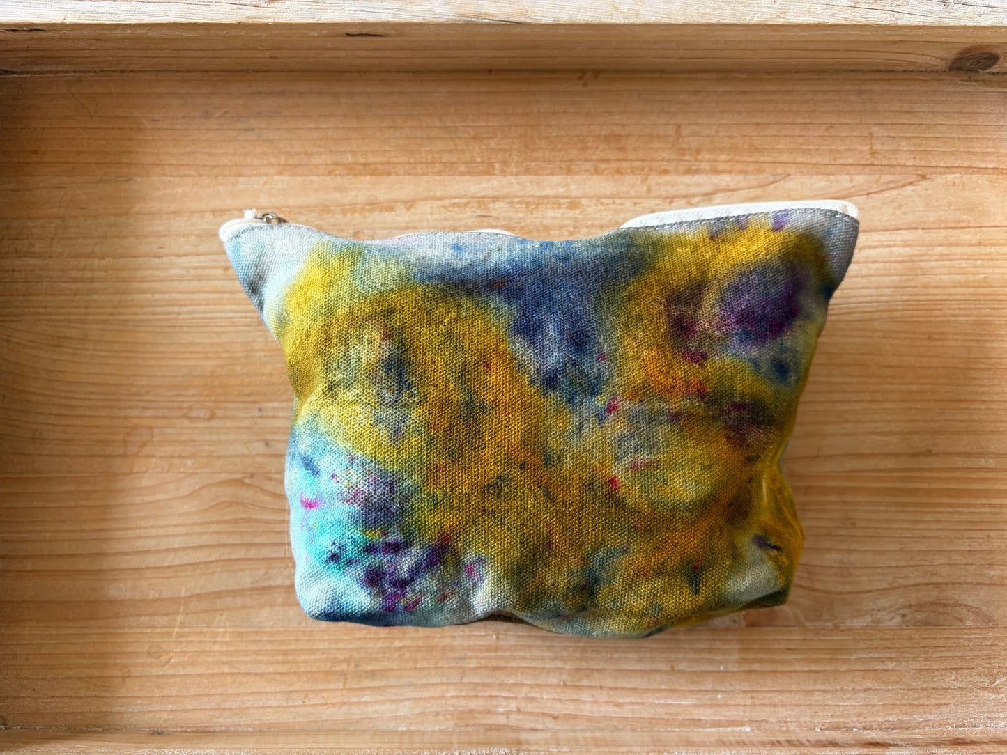 Ice Dyed Zipper Pouch