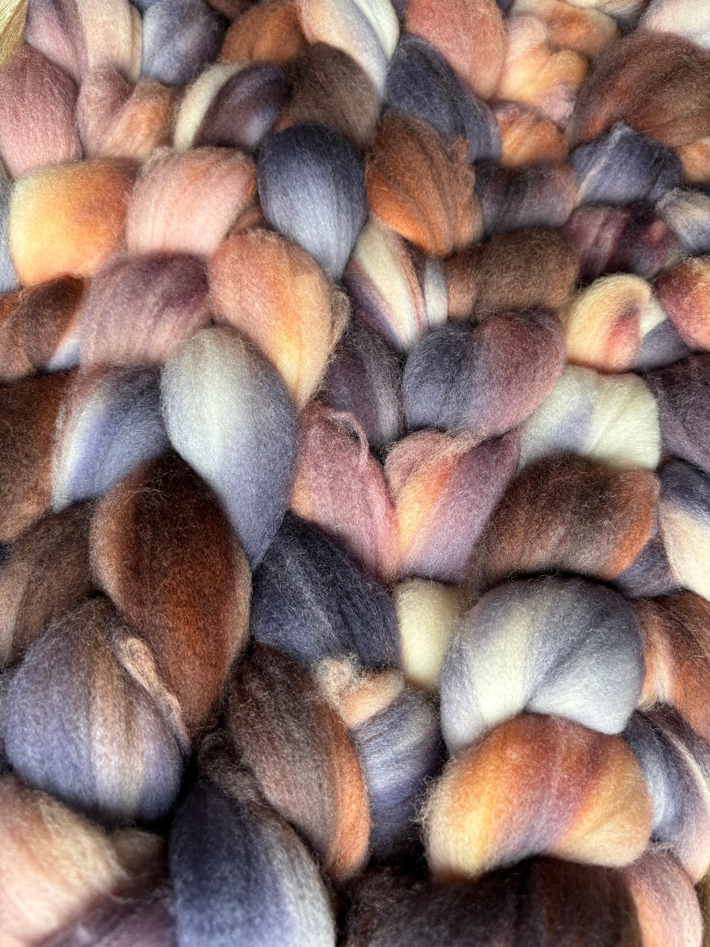 One of a Kind Batch - 100 grams of Spinning Fibre - Superwash Merino Wool 22 Micron - Hand Dyed Combed Top