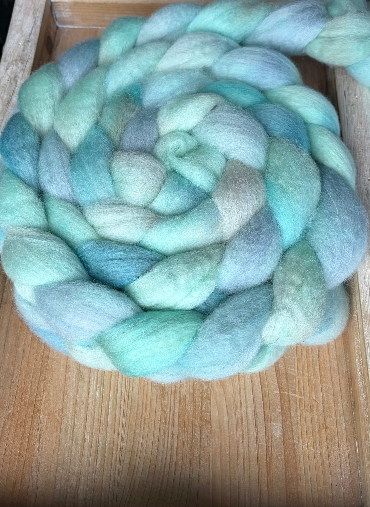 Bluefaced Leicester Wool - 26 Micron - One of a Kind Batch - 100 grams of Spinning Fibre - Hand Dyed Combed Top