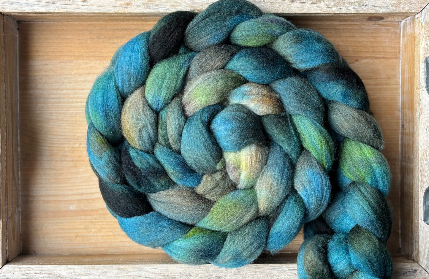 One of a Kind Batch - 100 grams of Spinning Fibre - Untreated Merino Wool 22 Micron - Hand Dyed Combed Top