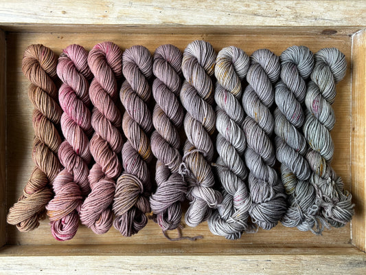 10 Skein Mini Yarn Fade - Squishy Sock Base