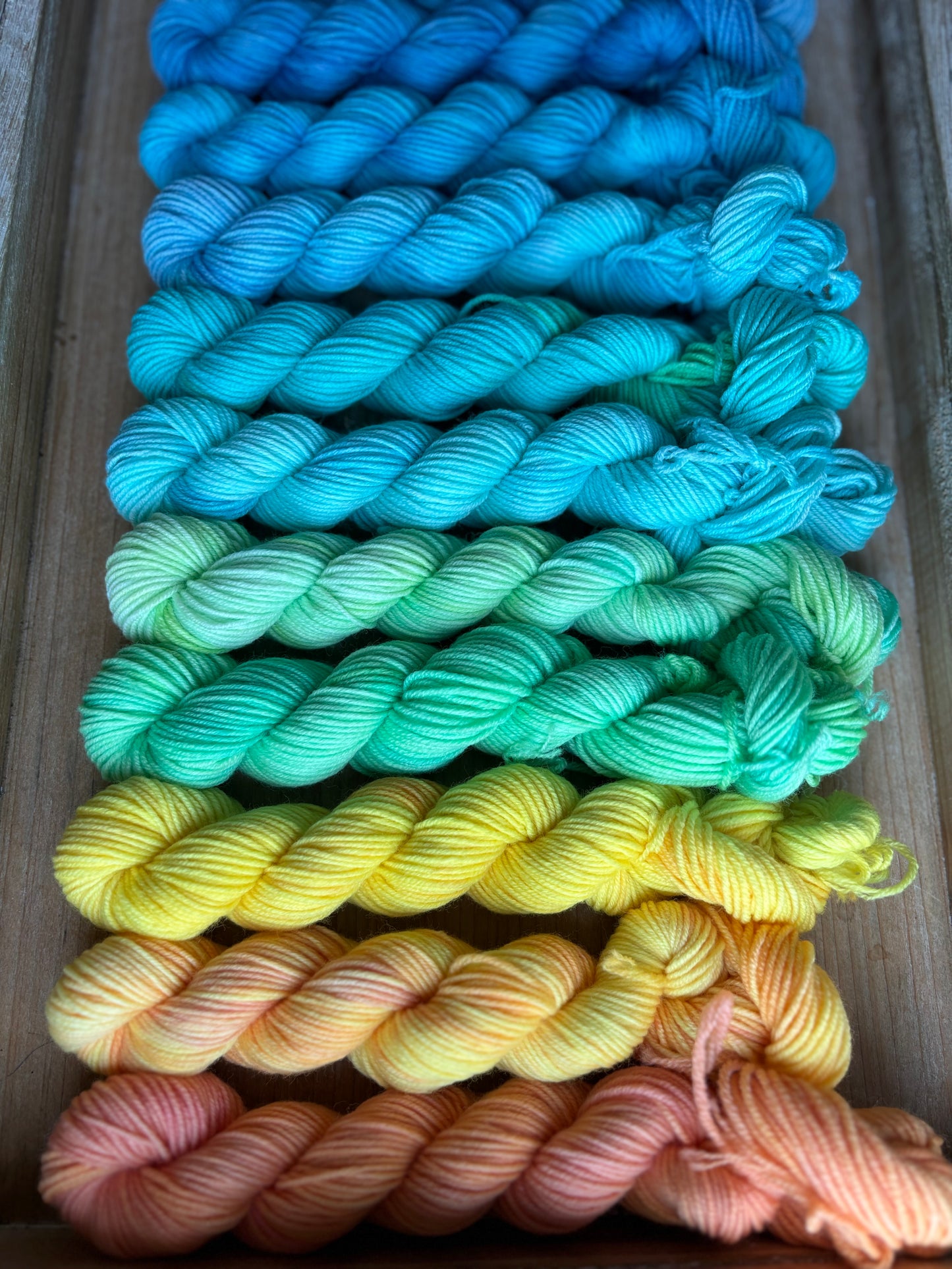 24 Skein Mini Yarn Fade - Squishy Sock Base