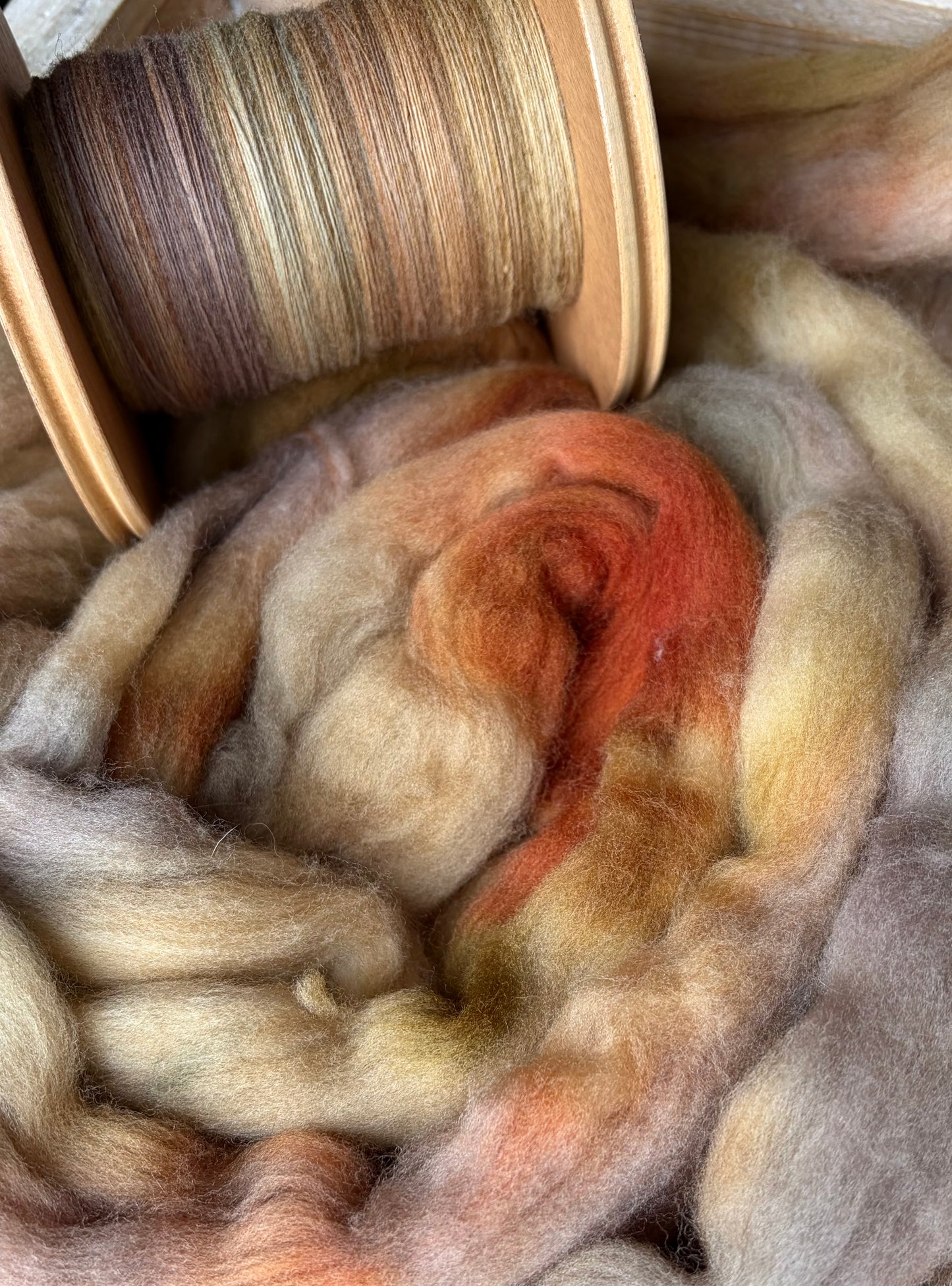 Hand Spun Yarn - 100% Targhee - Sweater Quantity