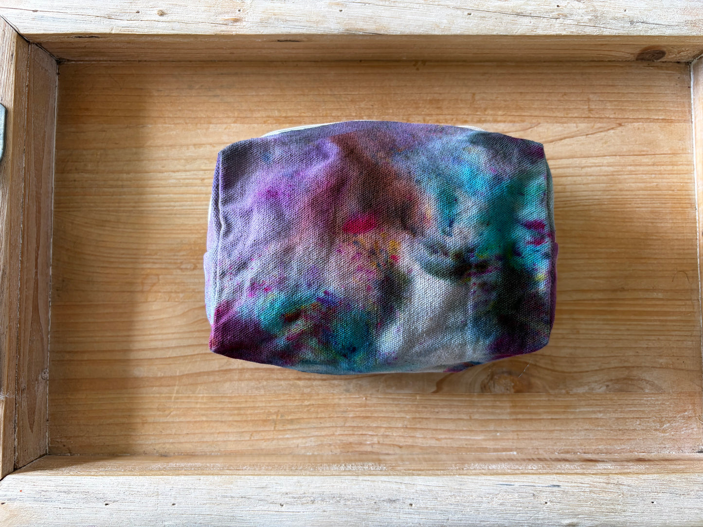 Ice Dyed Zipper Pouch