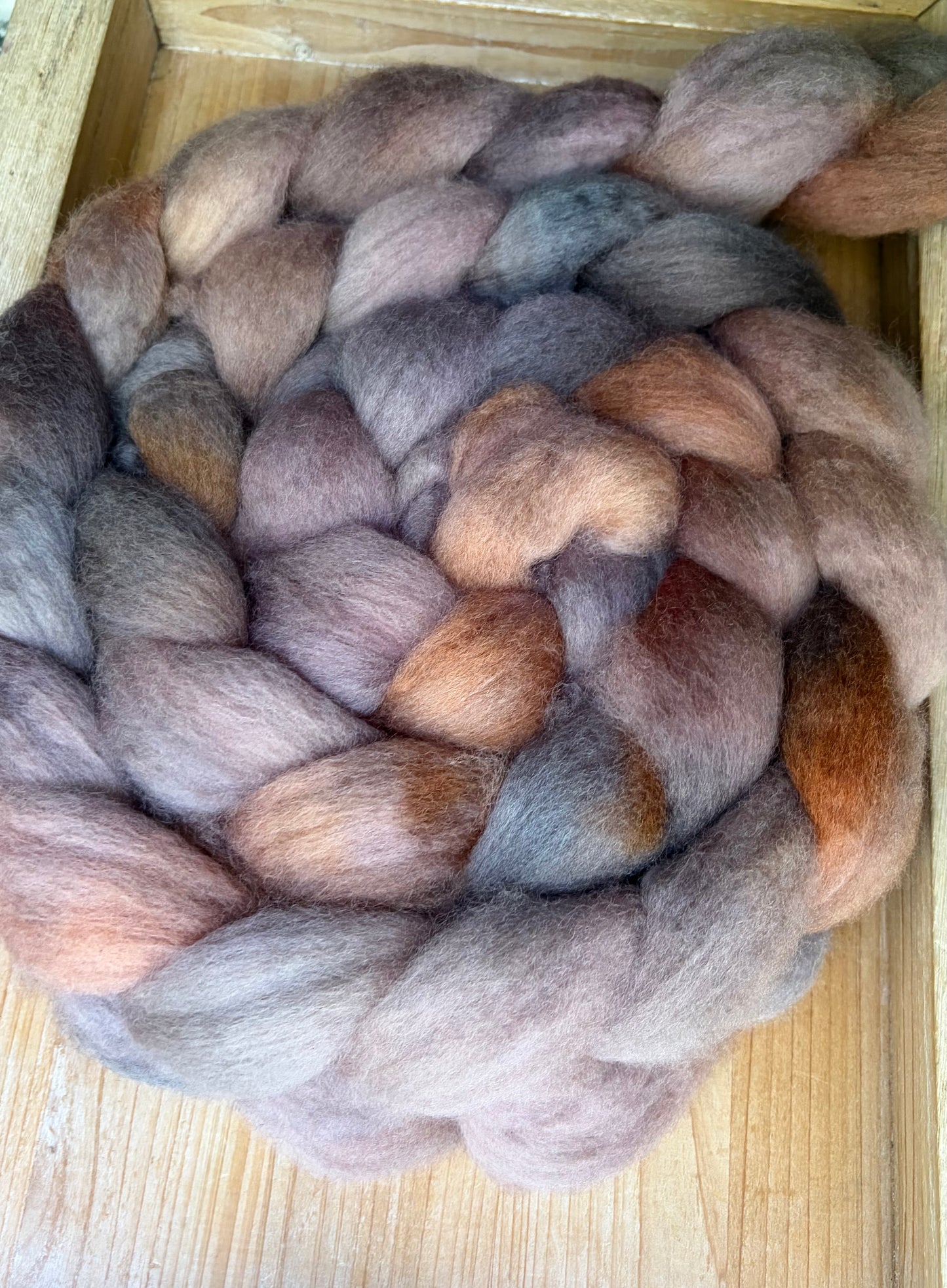 Bluefaced Leicester Wool - 26 Micron - One of a Kind Batch - 100 grams of Spinning Fibre - Hand Dyed Combed Top