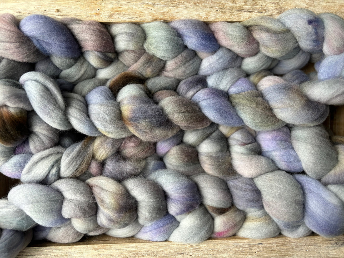 One of a Kind Batch - 100 grams of Spinning Fibre - Untreated Merino Wool 22 Micron - Hand Dyed Combed Top