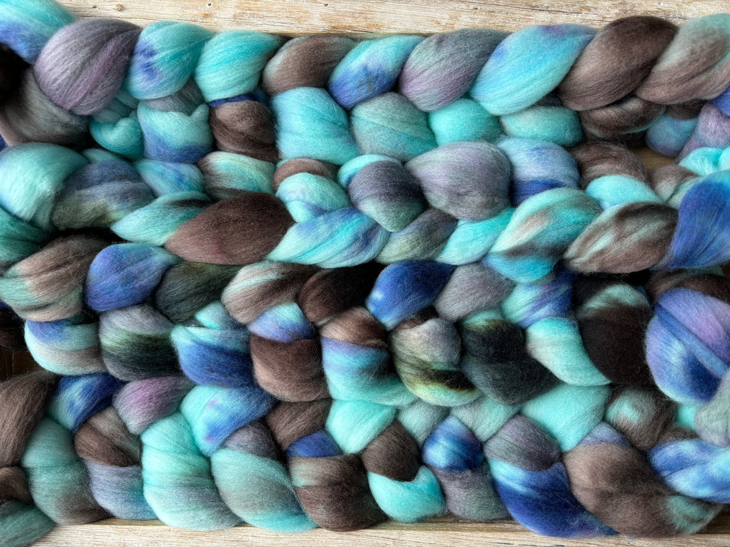 One of a Kind Batch - 100 grams of Spinning Fibre - Untreated Merino Wool 22 Micron - Hand Dyed Combed Top