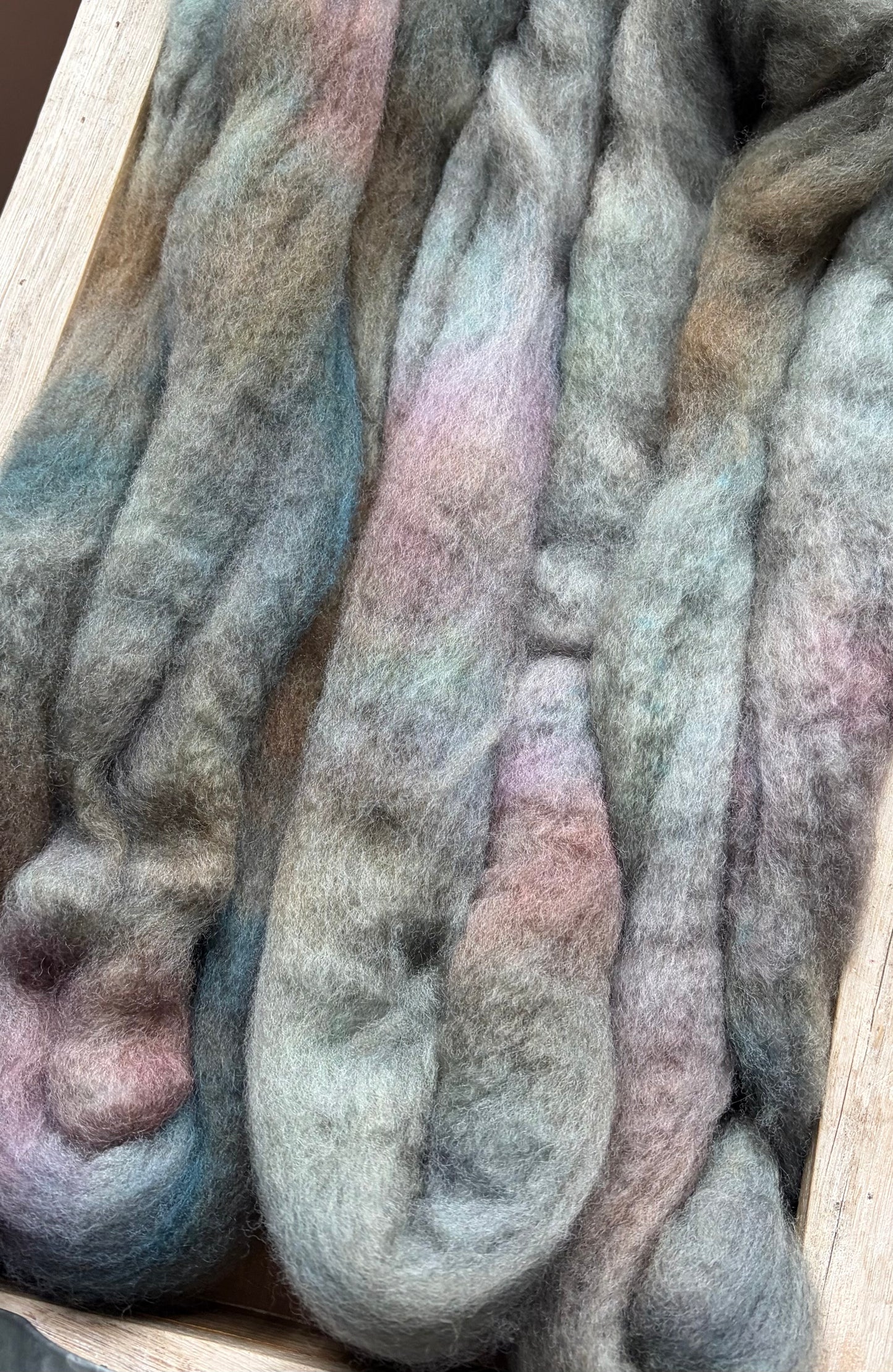 Bluefaced Leicester Wool - 26 Micron - One of a Kind Batch - 100 grams of Spinning Fibre - Hand Dyed Combed Top