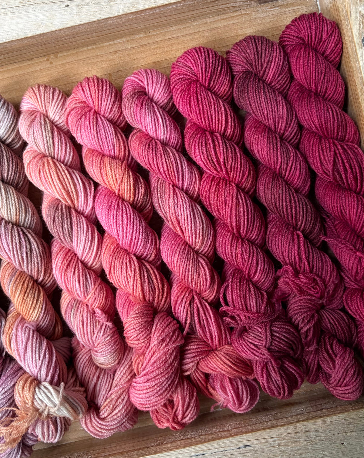 12 Skein Mini Yarn Fade - Squishy Sock Base