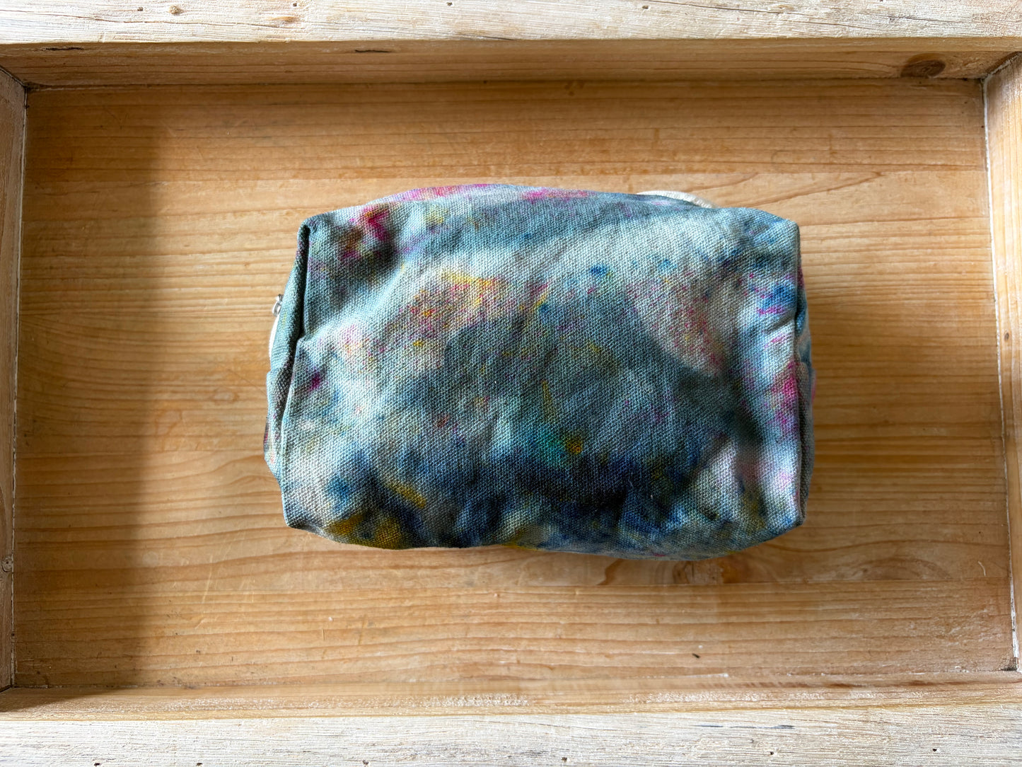 Ice Dyed Zipper Pouch