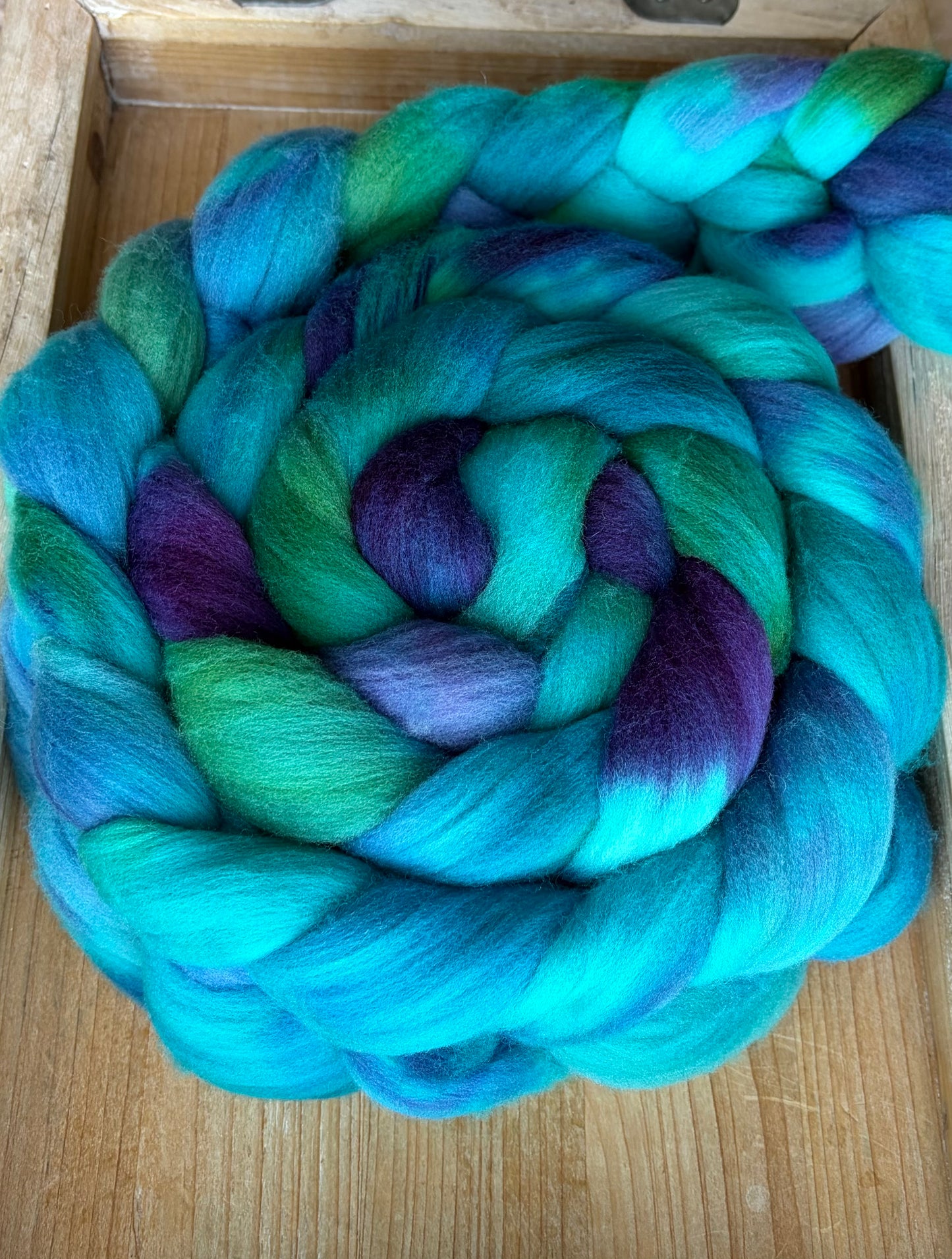Targhee - 23 Micron - One of a Kind Batch - 100 grams of Spinning Fibre - Hand Dyed Combed Top