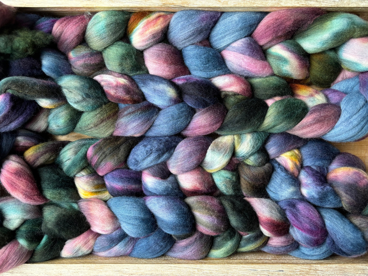 One of a Kind Batch - 100 grams of Spinning Fibre - Untreated Merino Wool 22 Micron - Hand Dyed Combed Top