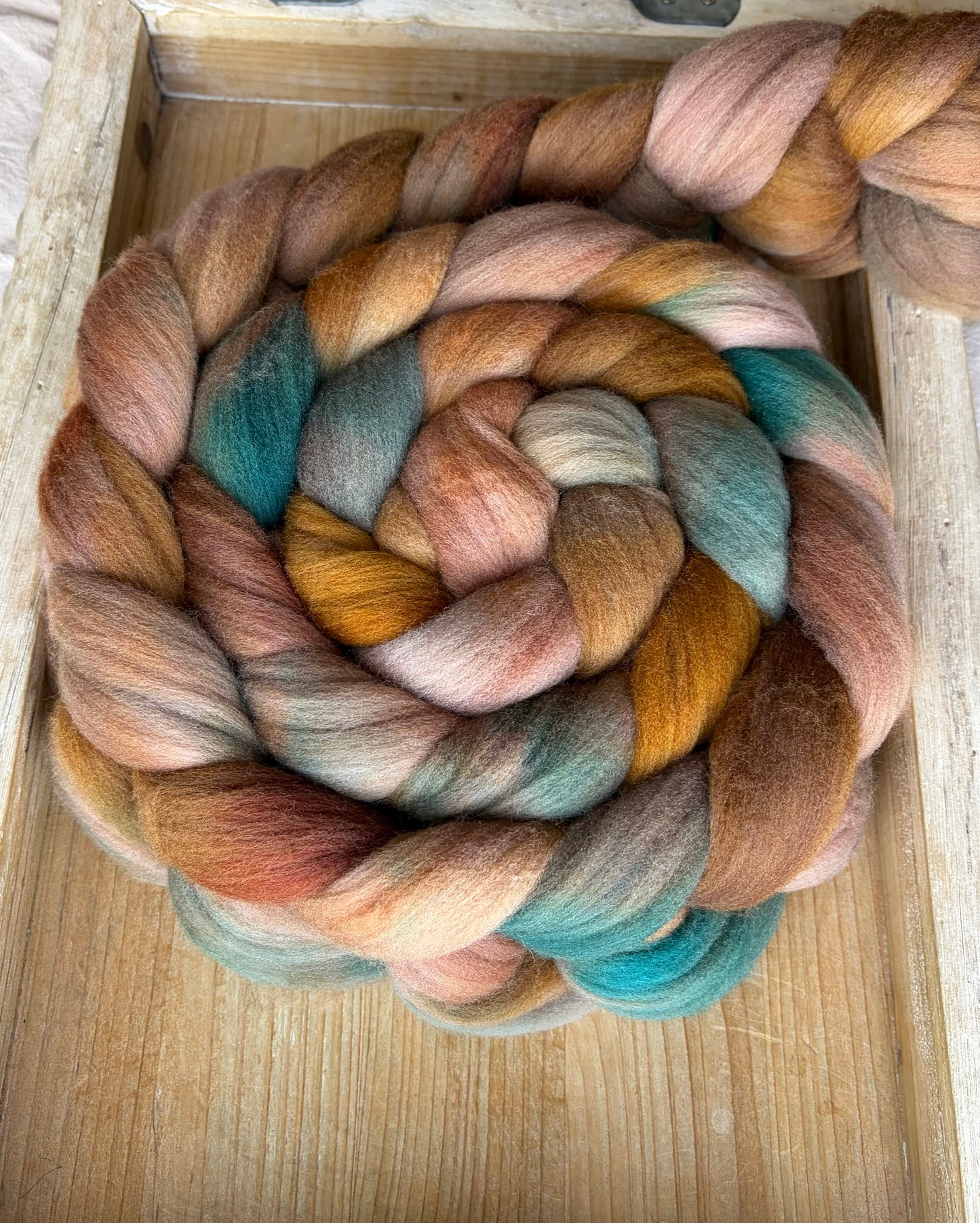 Targhee - 23 Micron - One of a Kind Batch - 100 grams of Spinning Fibre - Hand Dyed Combed Top