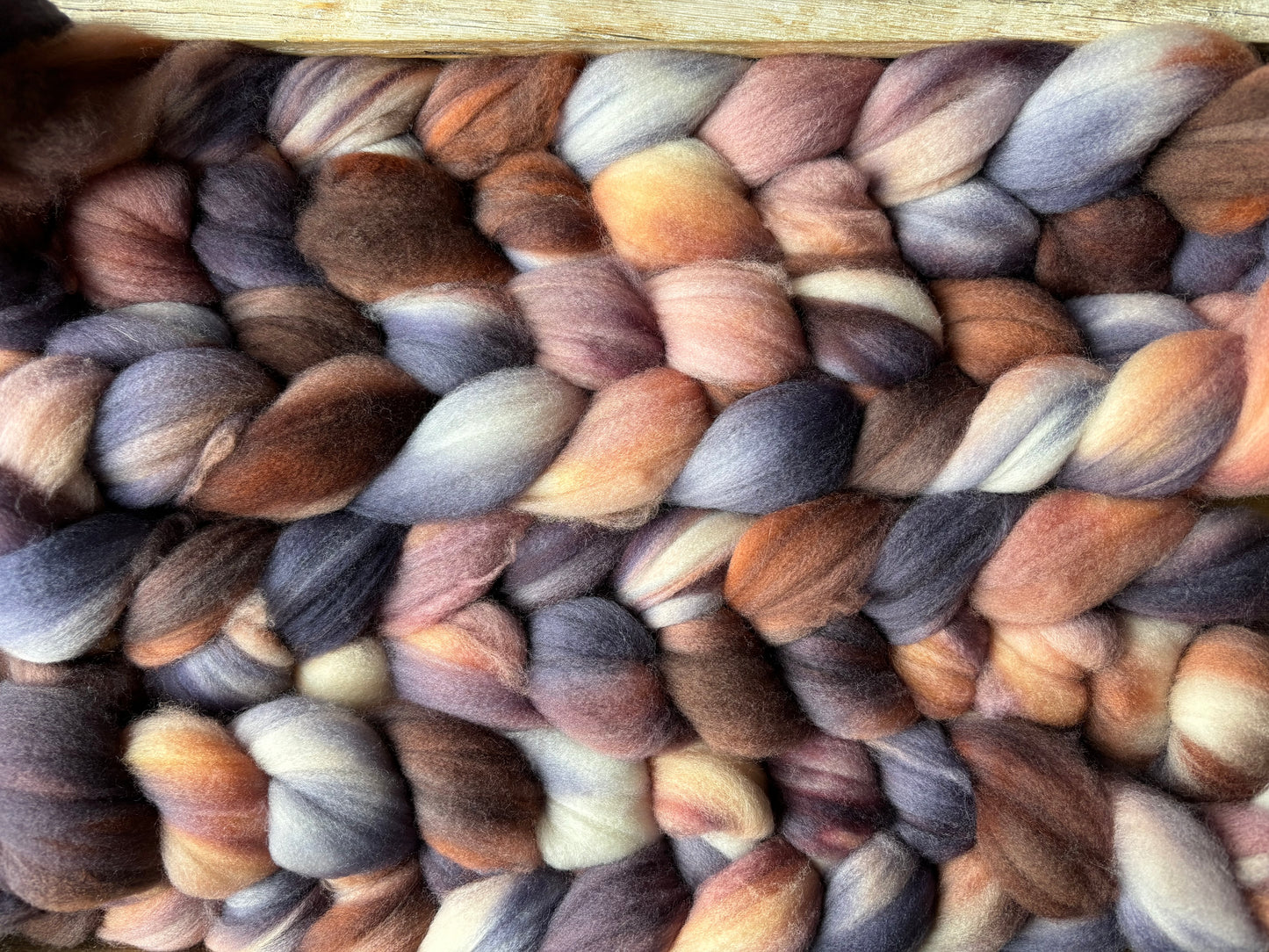 One of a Kind Batch - 100 grams of Spinning Fibre - Superwash Merino Wool 22 Micron - Hand Dyed Combed Top