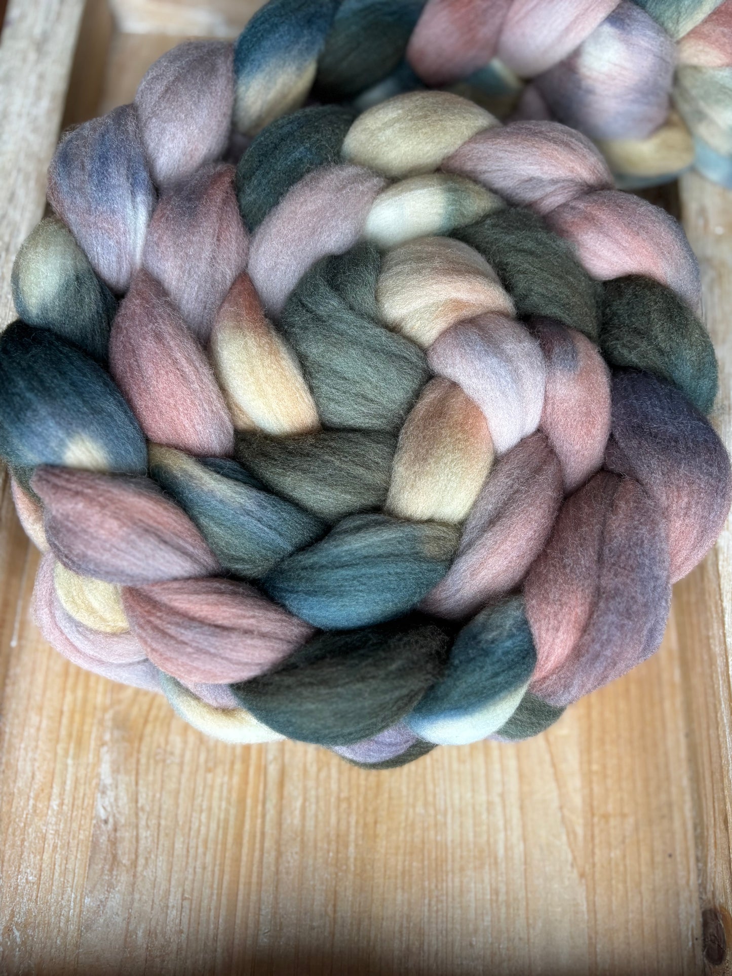 One of a Kind Batch - 100 grams of Spinning Fibre - 100% Targhee - 23 Micron - Hand Dyed Combed Top