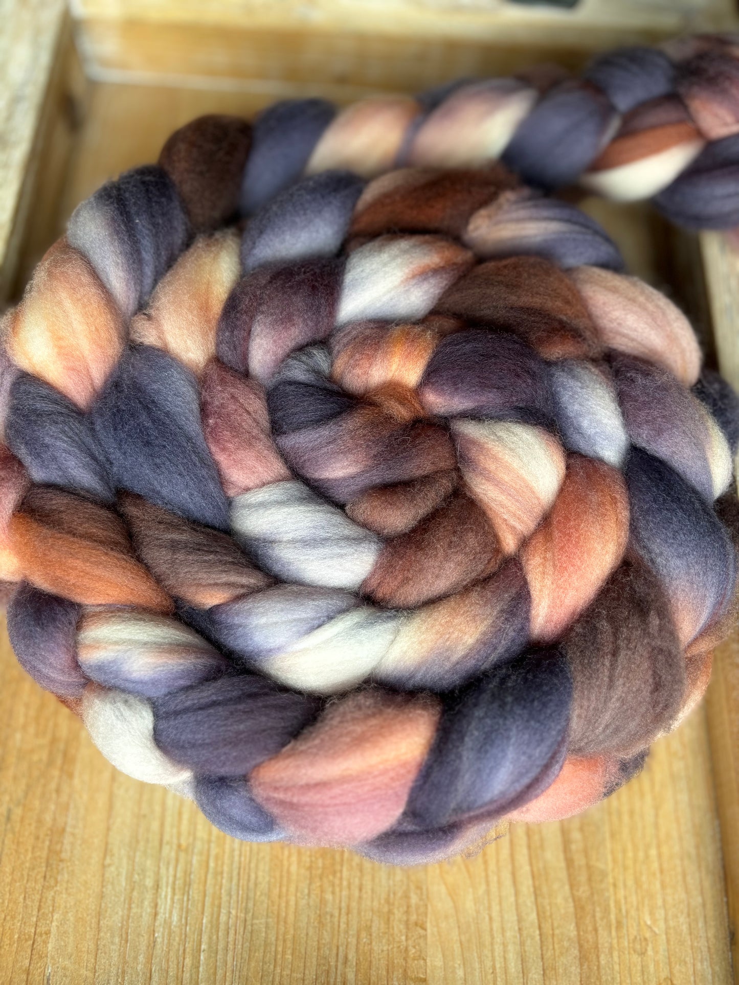 One of a Kind Batch - 100 grams of Spinning Fibre - Superwash Merino Wool 22 Micron - Hand Dyed Combed Top