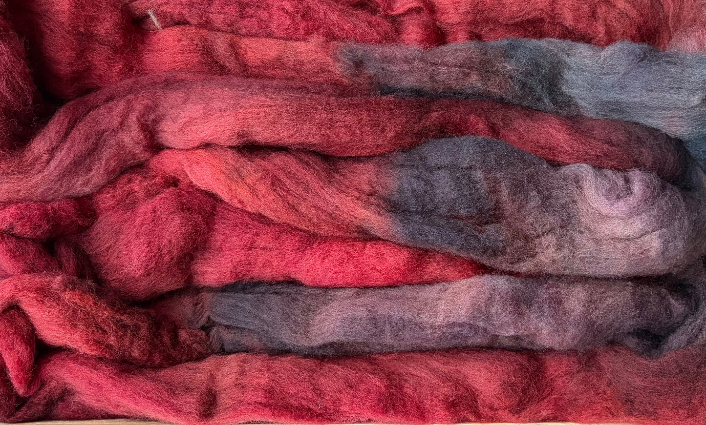 Polwarth - 22 Micron - One of a Kind Batch - 100 grams of Spinning Fibre - Hand Dyed Combed Top