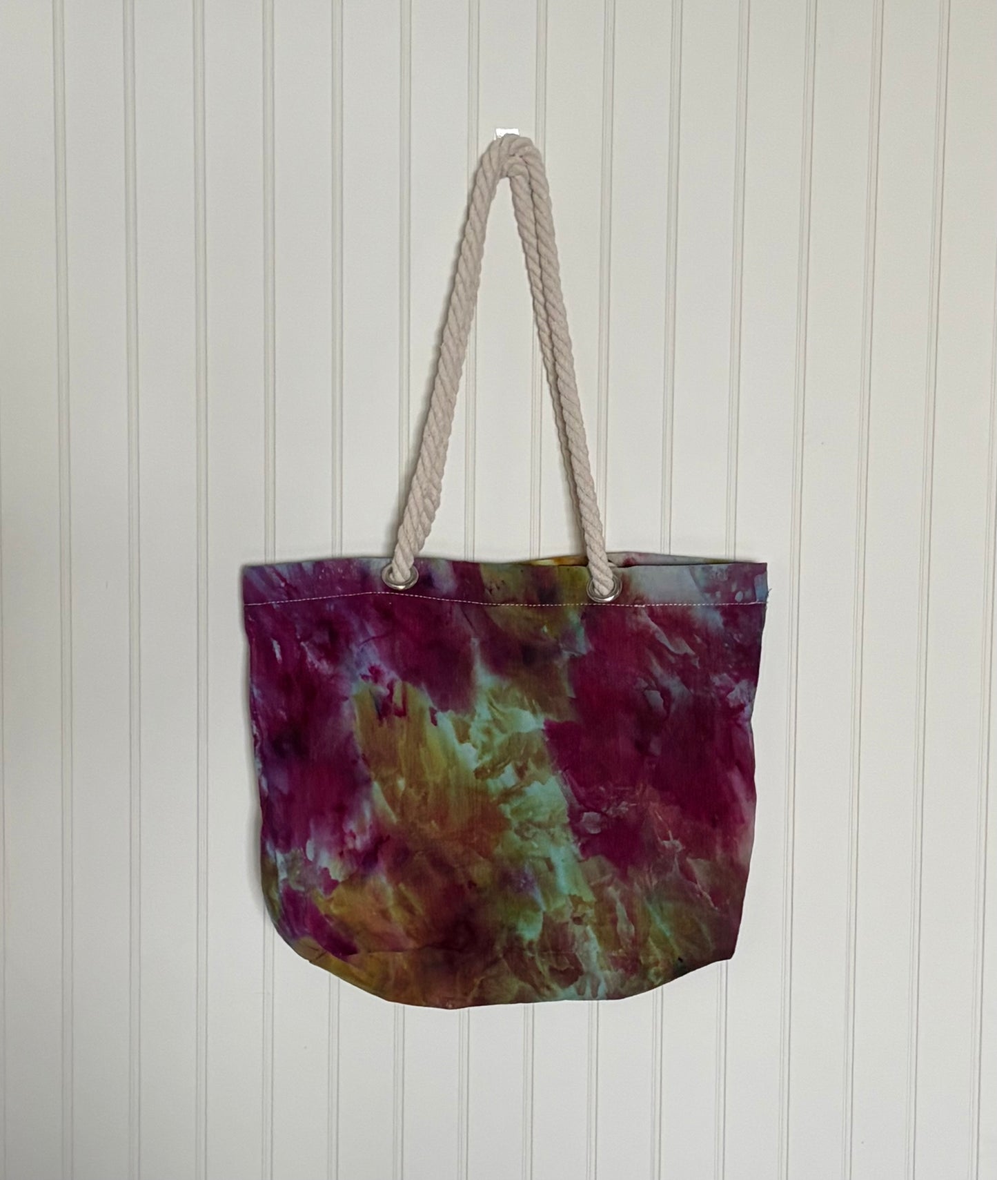 Ice Dyed Cotton Tote Bag