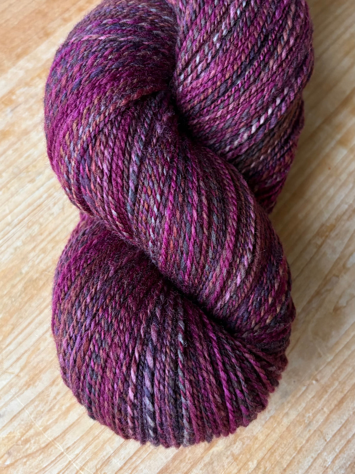 Hand Spun Yarn - 80% Superwash Merino and 20% Nylon Wool