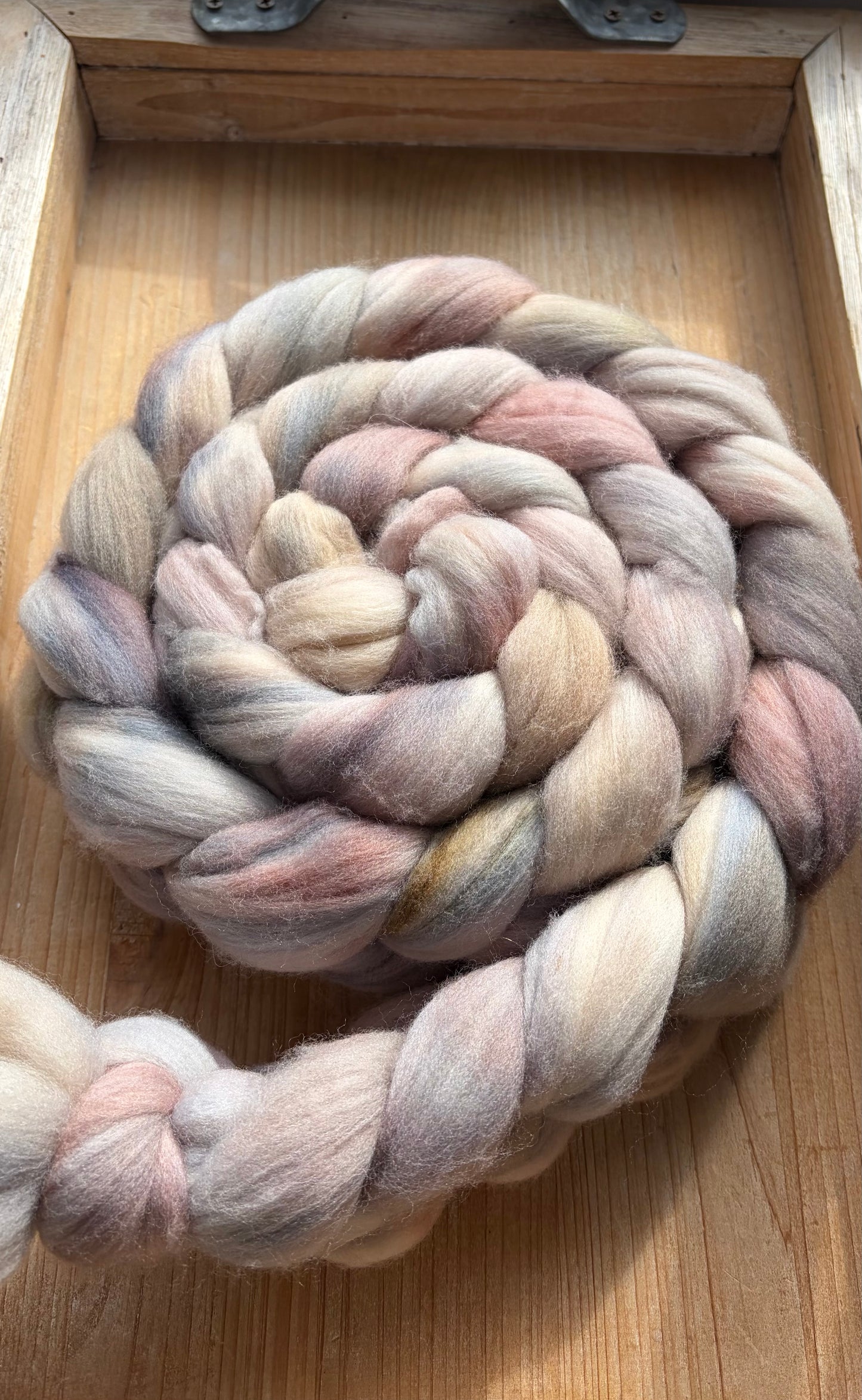 Untreated Merino Wool - 22 Micron - One of a Kind Batch - 100 grams of Spinning Fibre - Hand Dyed Combed Top