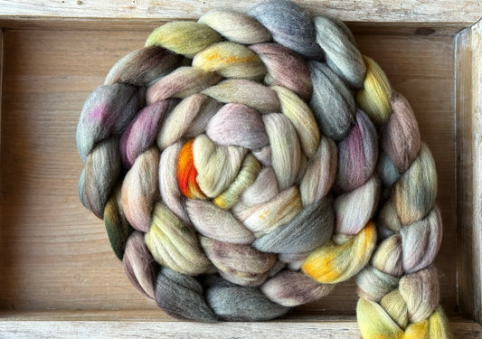 One of a Kind Batch - 100 grams of Spinning Fibre - Untreated Merino Wool 22 Micron - Hand Dyed Combed Top