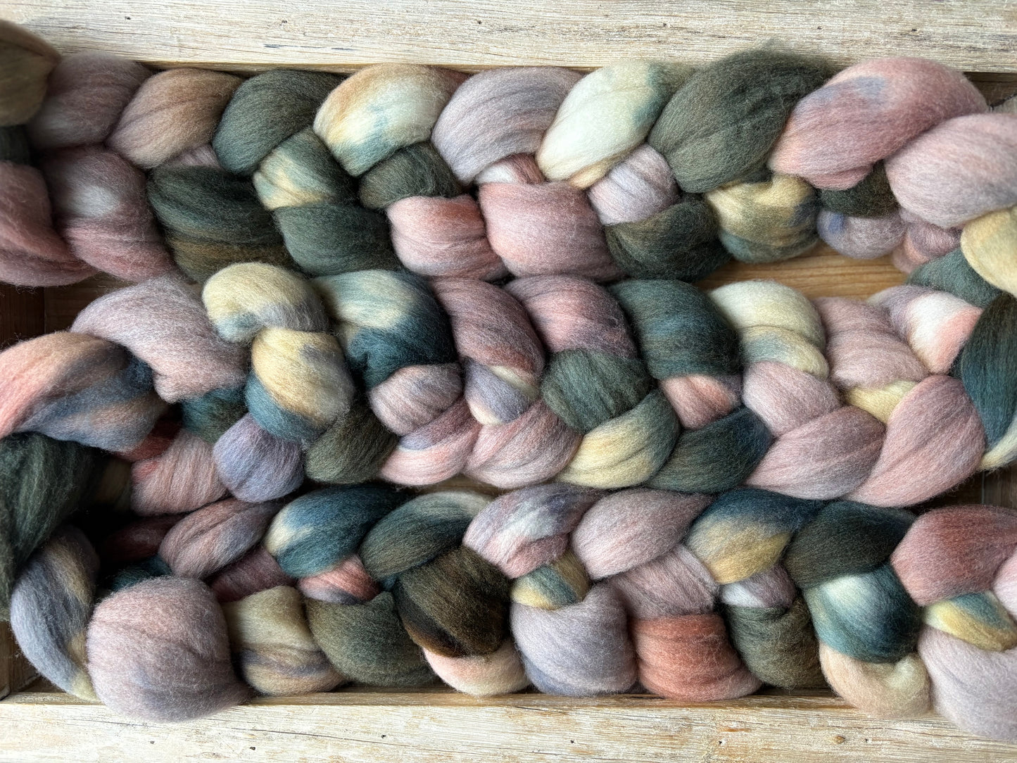 One of a Kind Batch - 100 grams of Spinning Fibre - 100% Targhee - 23 Micron - Hand Dyed Combed Top