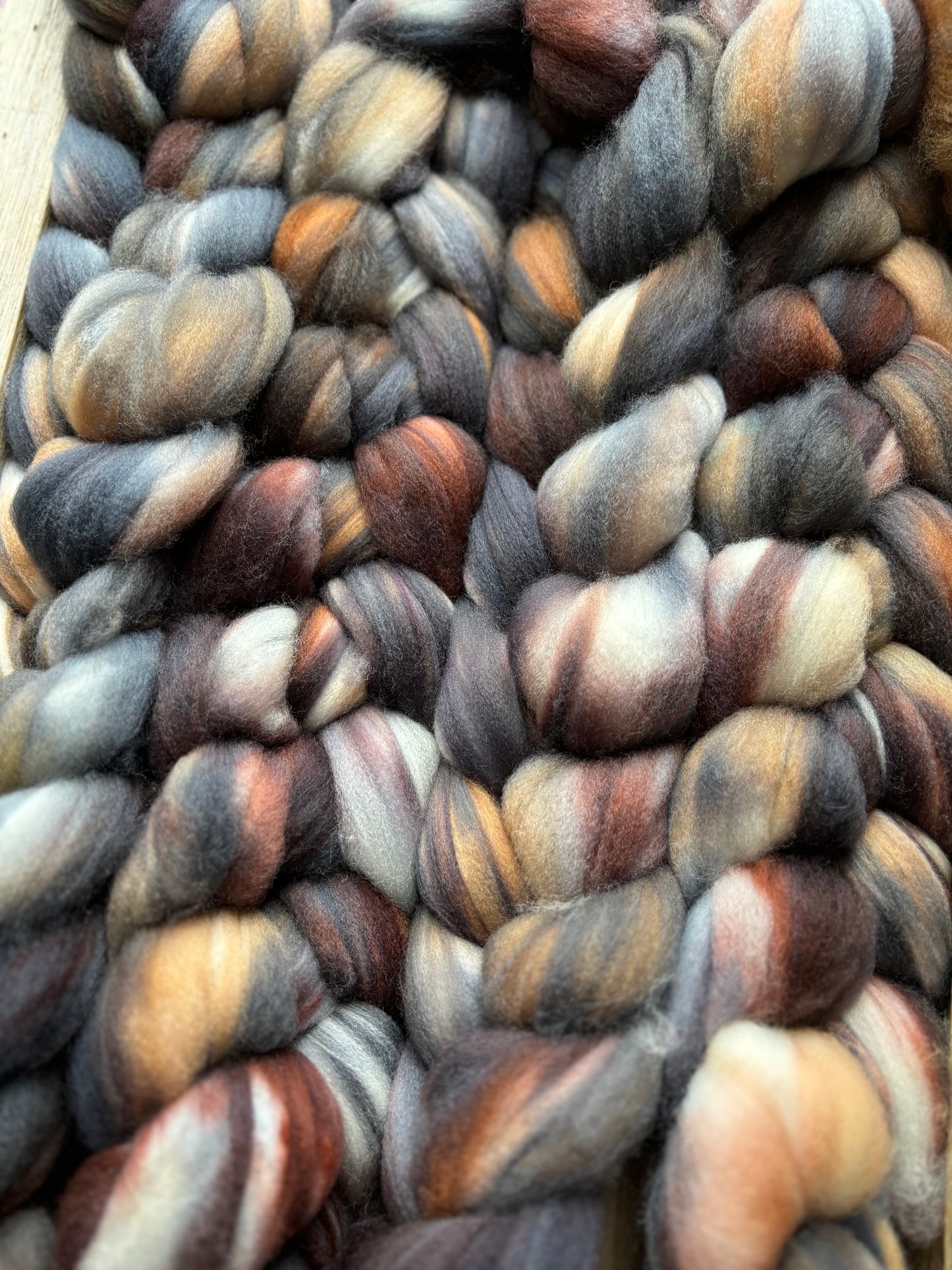 One of a Kind Batch - 100 grams of Spinning Fibre - Superwash Merino Wool 22 Micron - Hand Dyed Combed Top