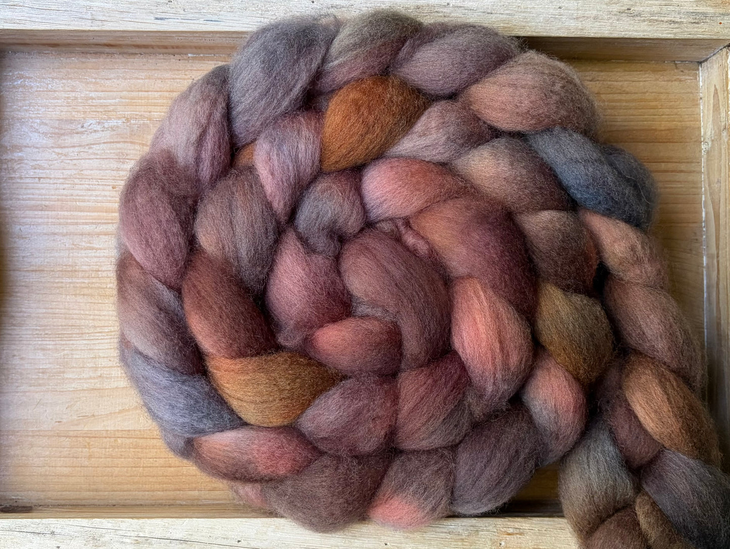 Bluefaced Leicester Wool - 26 Micron - One of a Kind Batch - 100 grams of Spinning Fibre - Hand Dyed Combed Top