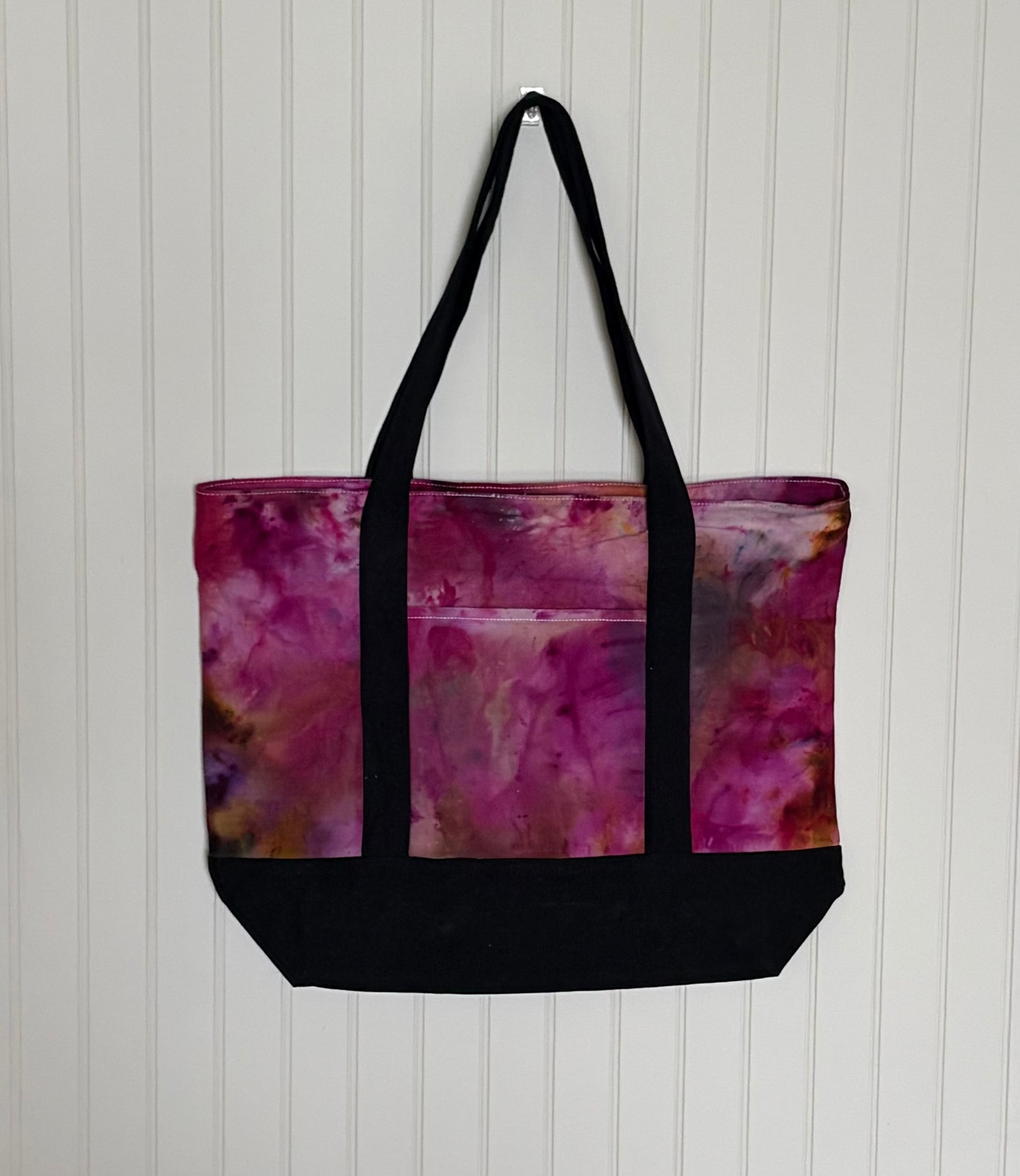 Ice Dyed Cotton Tote Bag