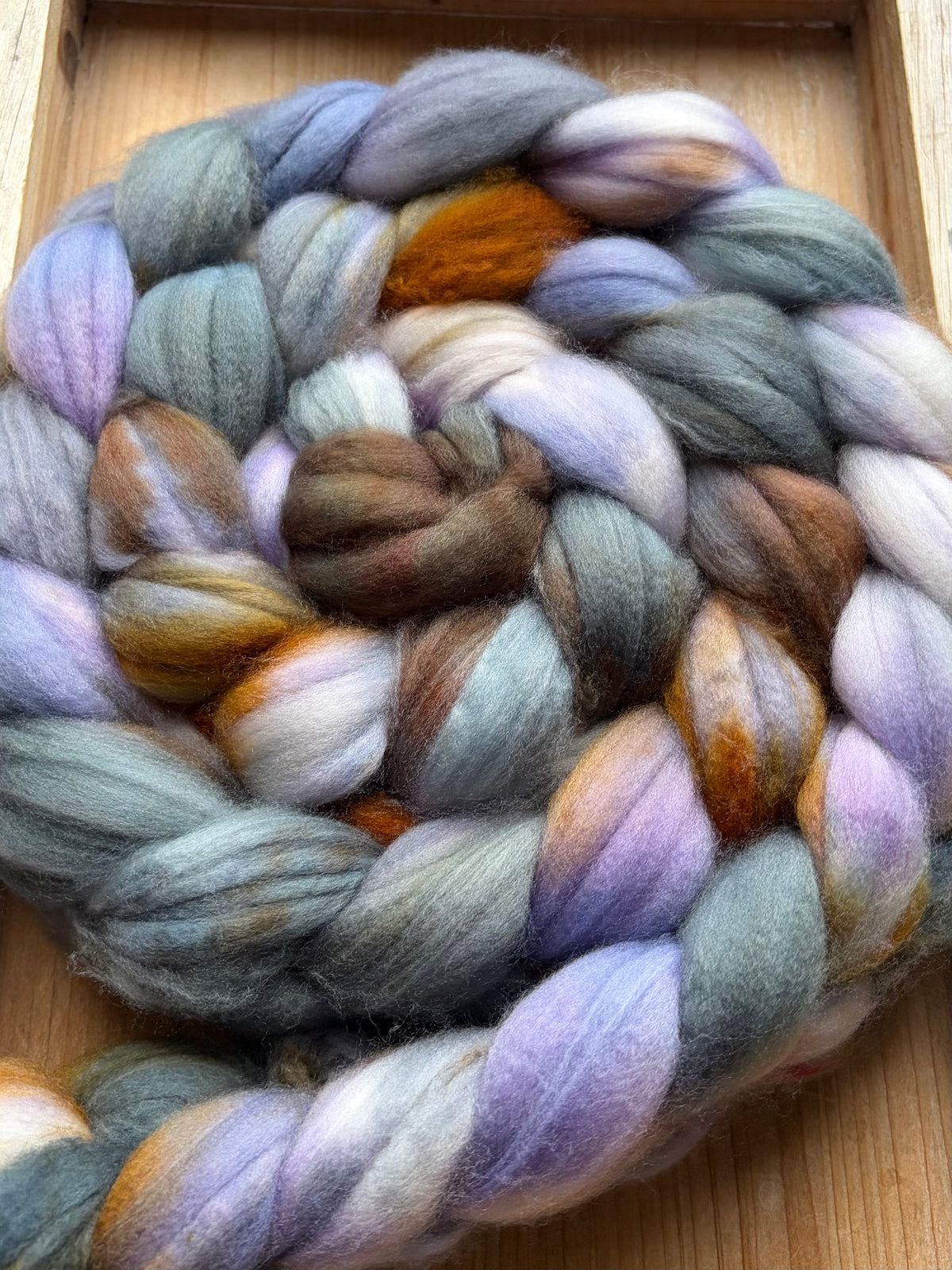 80% Superwash Merino Wool/ 10% Nylon/ 10% Cashmere - 18.5 Micron - One of a Kind Batch - 100 grams of Spinning Fibre - Hand Dyed Combed Top