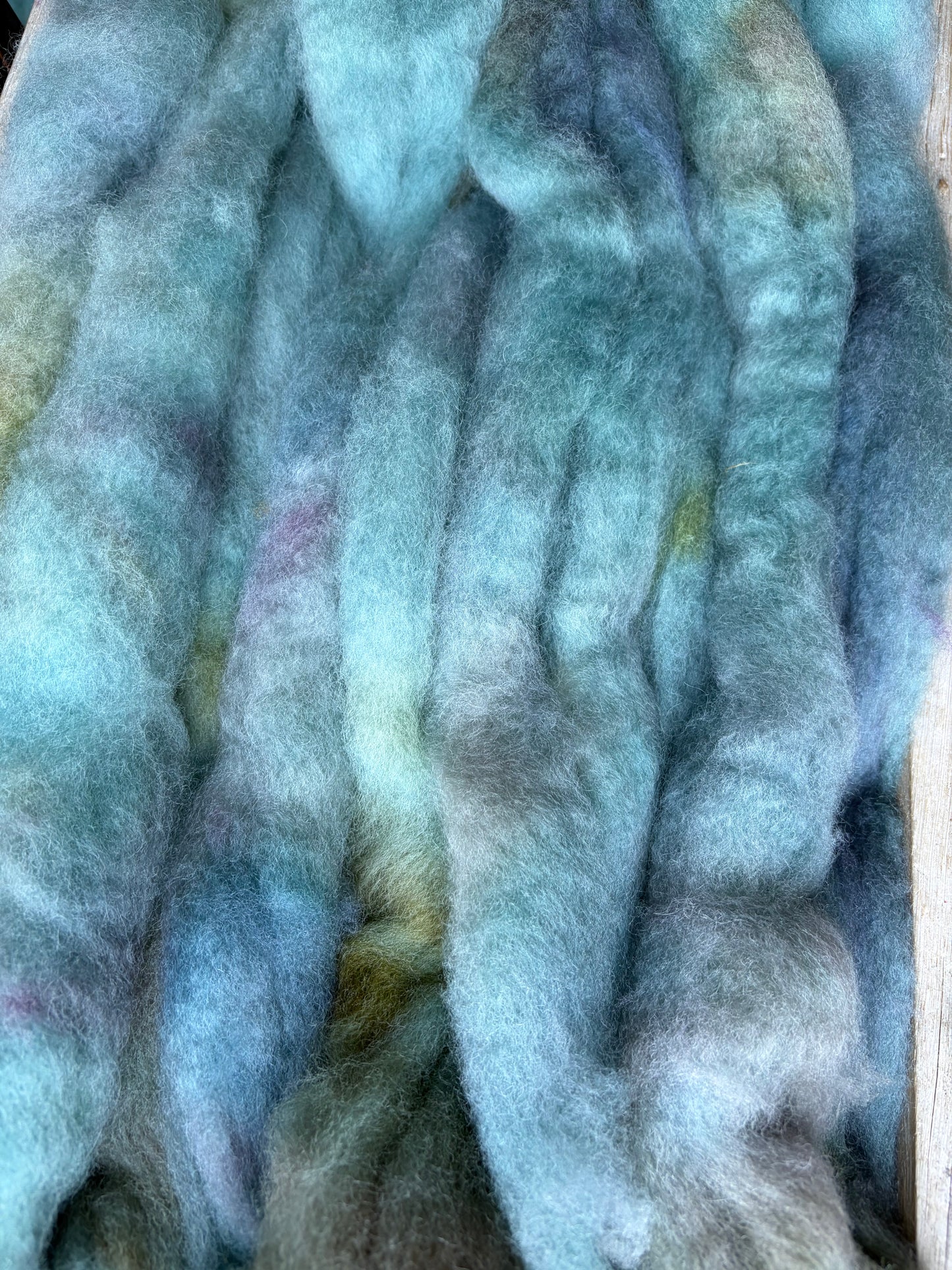 Bluefaced Leicester Wool - 26 Micron - One of a Kind Batch - 100 grams of Spinning Fibre - Hand Dyed Combed Top