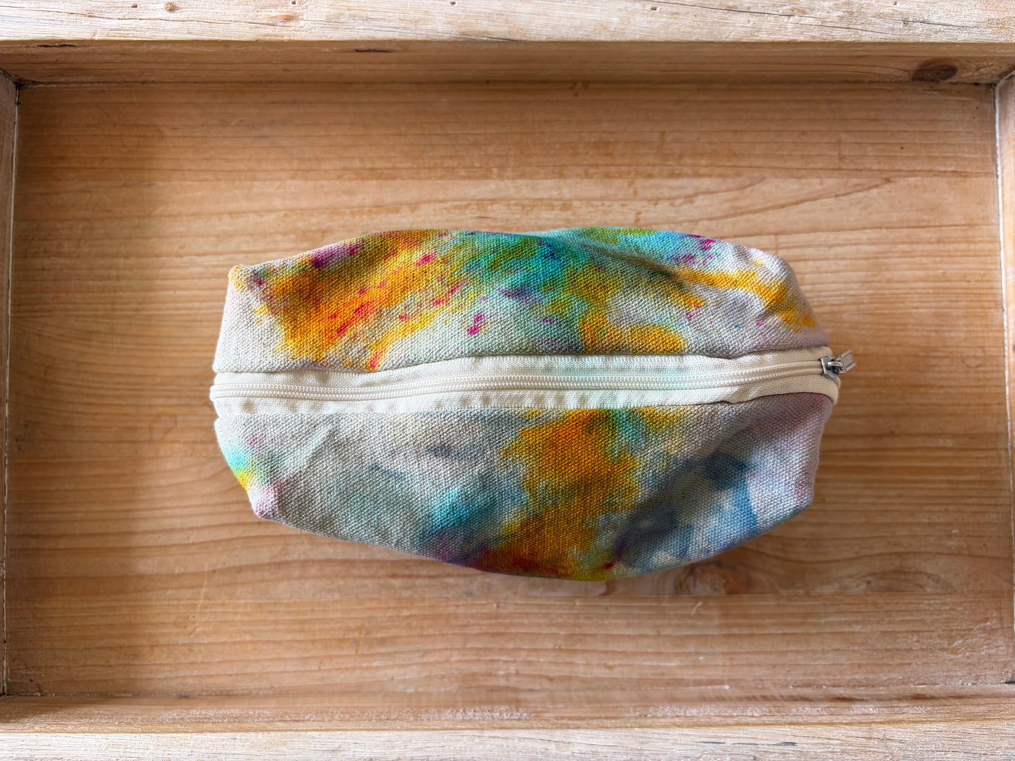 Ice Dyed Zipper Pouch