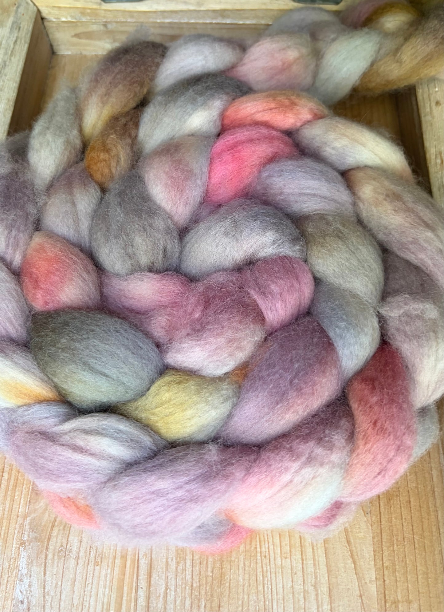 Bluefaced Leicester Wool - 26 Micron - One of a Kind Batch - 100 grams of Spinning Fibre - Hand Dyed Combed Top