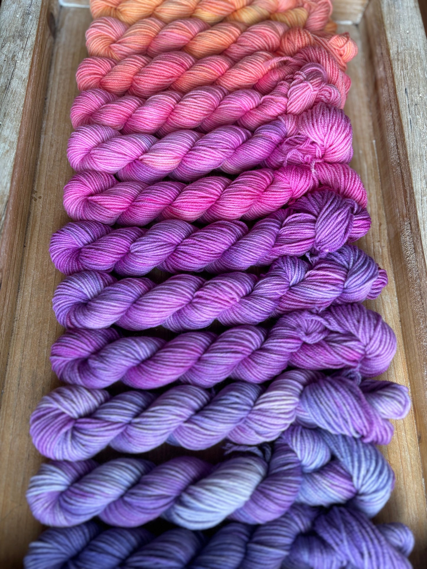 24 Skein Mini Yarn Fade - Squishy Sock Base