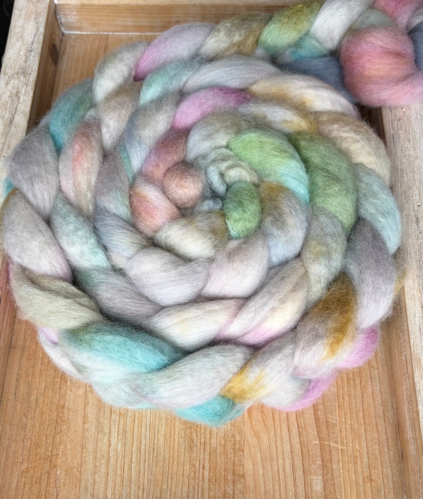 Bluefaced Leicester Wool - 26 Micron - One of a Kind Batch - 100 grams of Spinning Fibre - Hand Dyed Combed Top