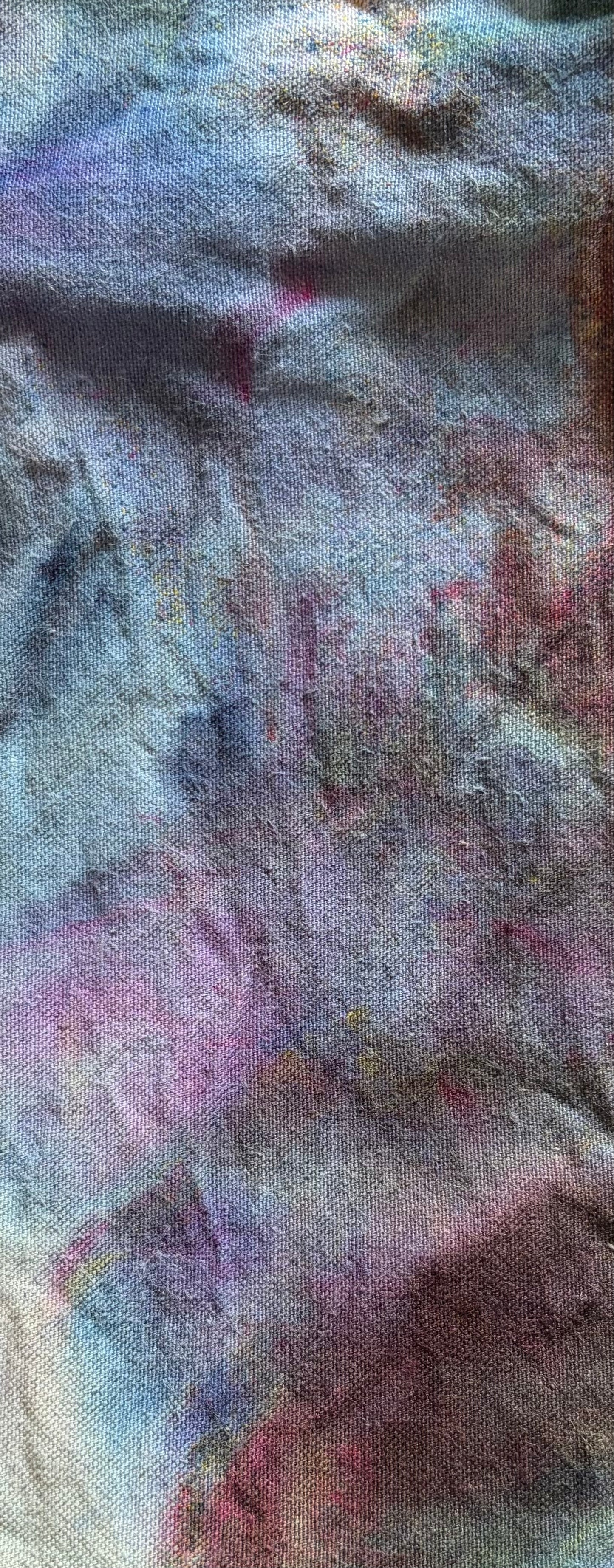 Ice Dyed Cotton Tote Bag