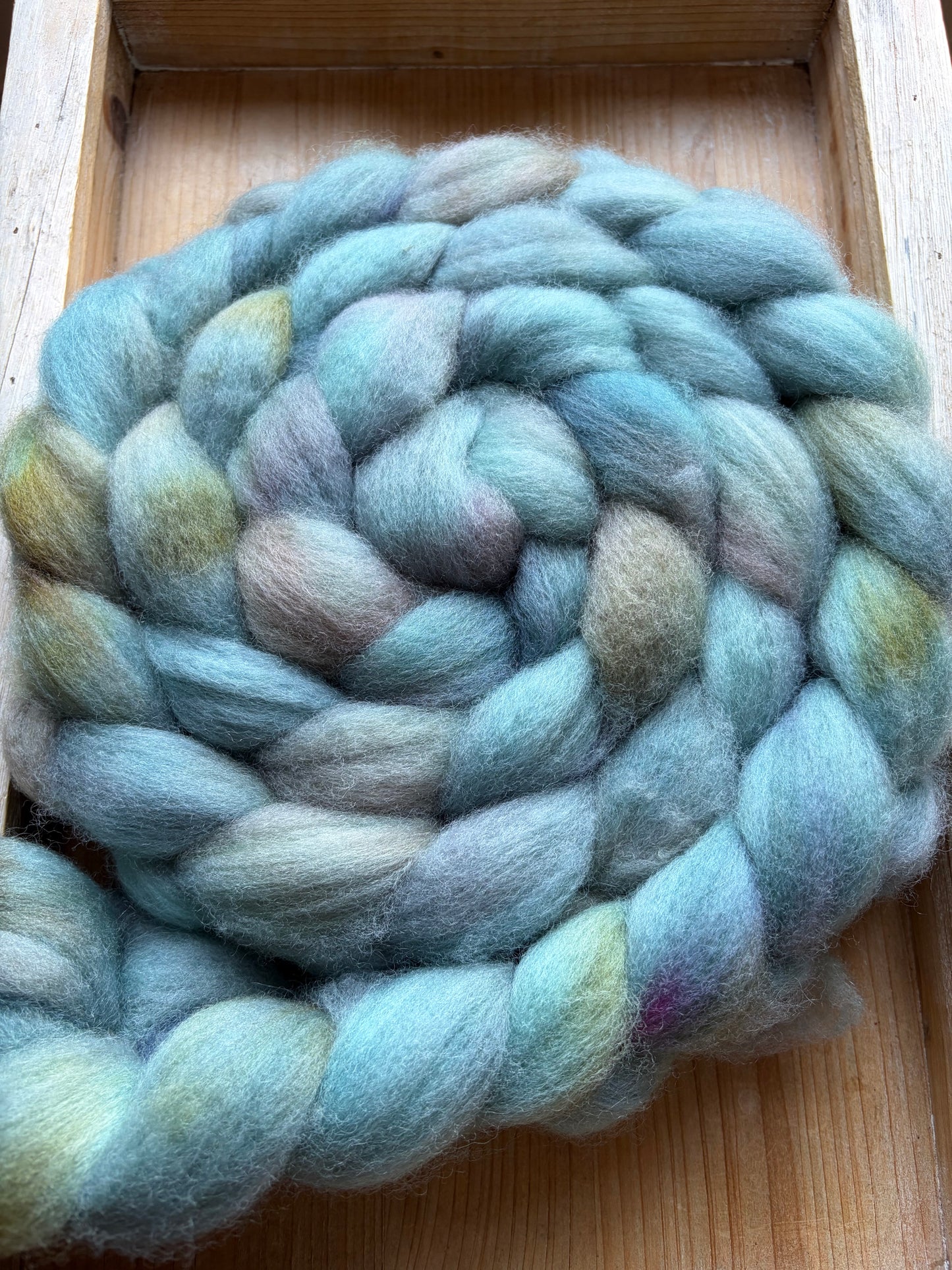 Bluefaced Leicester Wool - 26 Micron - One of a Kind Batch - 100 grams of Spinning Fibre - Hand Dyed Combed Top