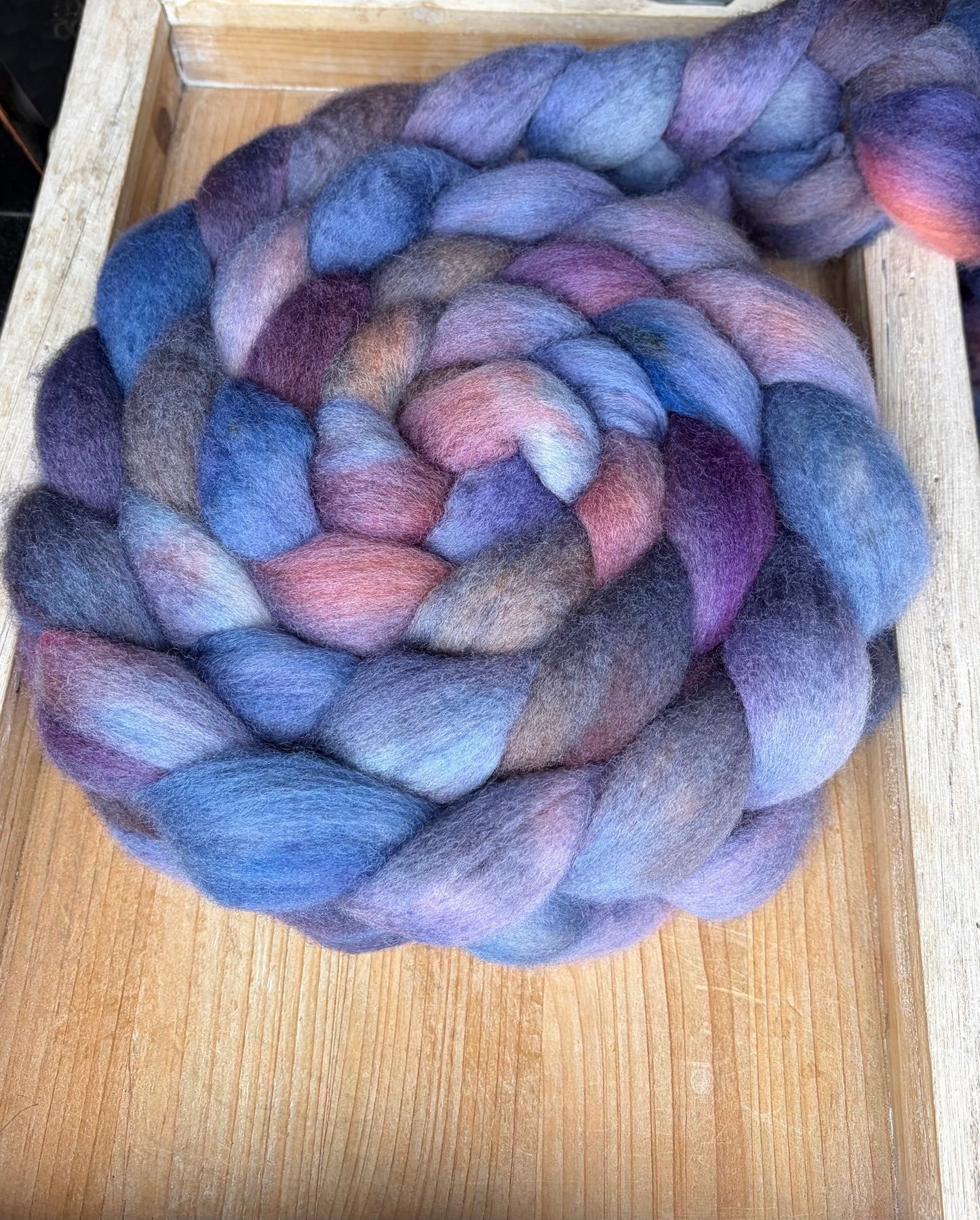 Bluefaced Leicester Wool - 26 Micron - One of a Kind Batch - 100 grams of Spinning Fibre - Hand Dyed Combed Top