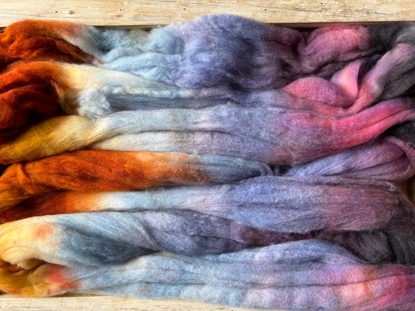 Flicker and Flame - 100 grams of Spinning Fibre