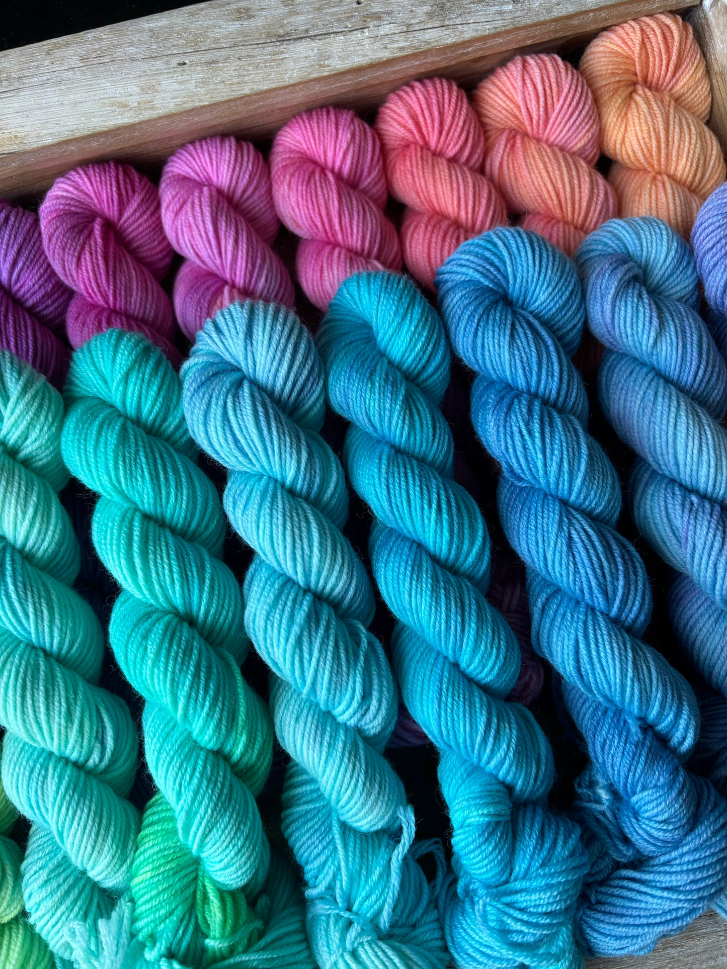 24 Skein Mini Yarn Fade - Squishy Sock Base