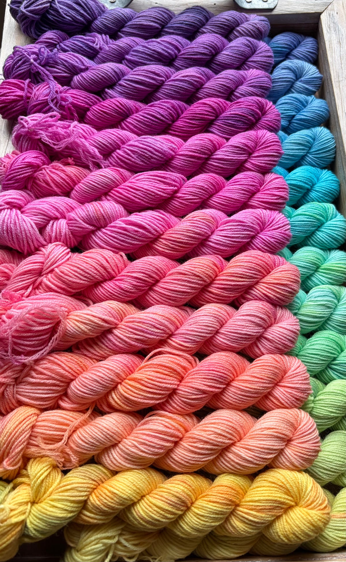 24 Skein Mini Yarn Fade - Squishy Sock Base