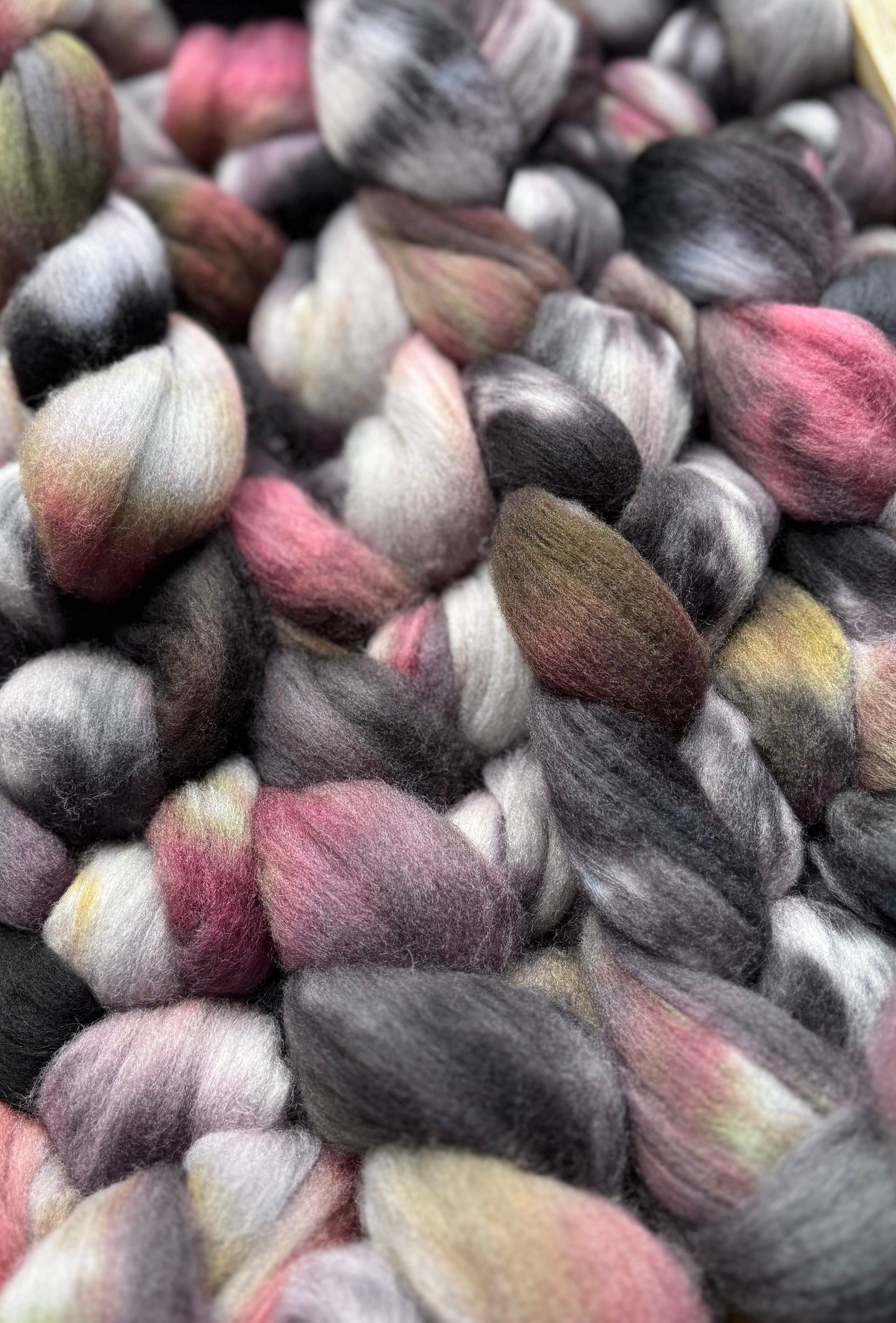 One of a Kind Batch - 100 grams of Spinning Fibre - Untreated Merino Wool 22 Micron - Hand Dyed Combed Top