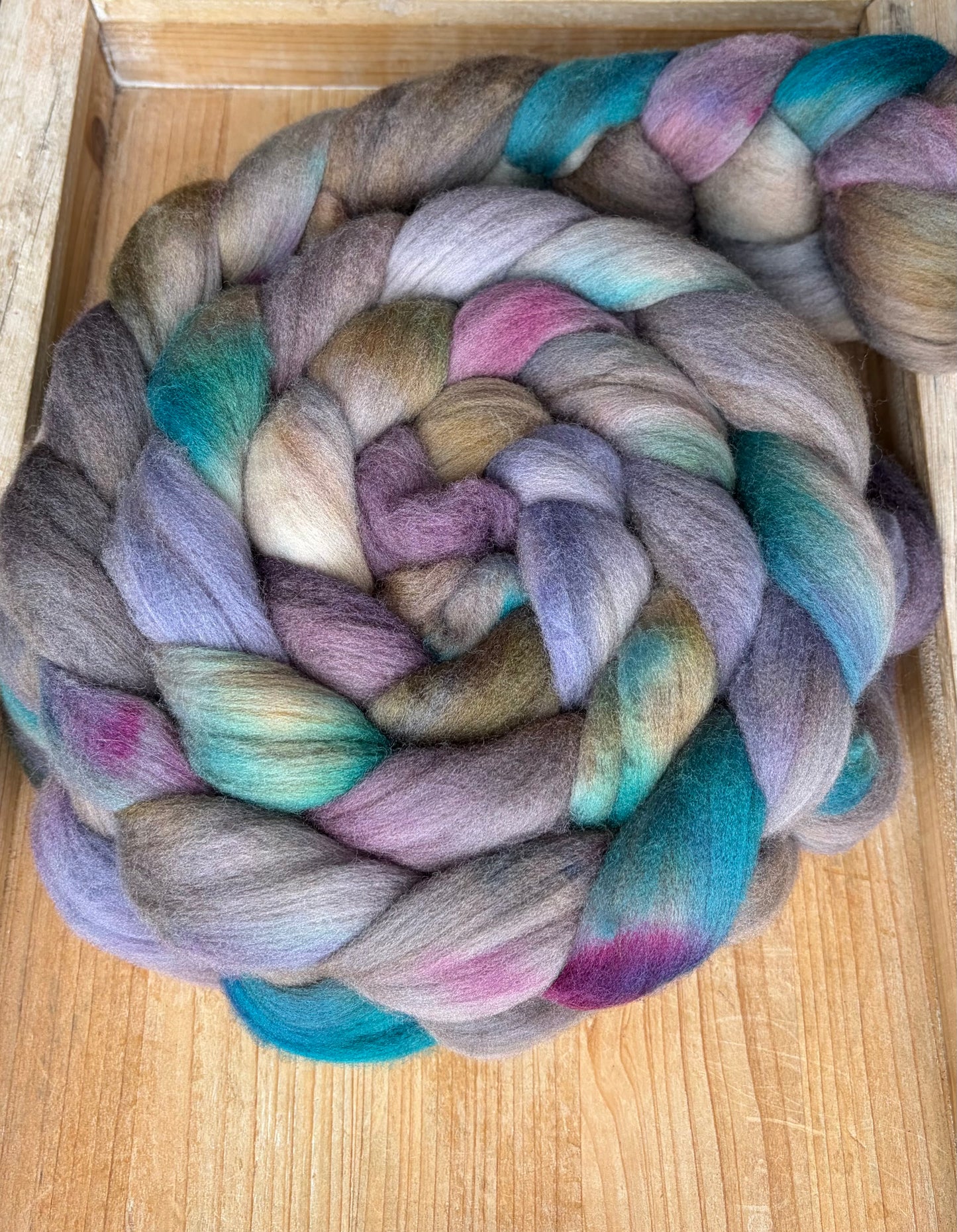 Targhee - 23 Micron - One of a Kind Batch - 100 grams of Spinning Fibre - Hand Dyed Combed Top