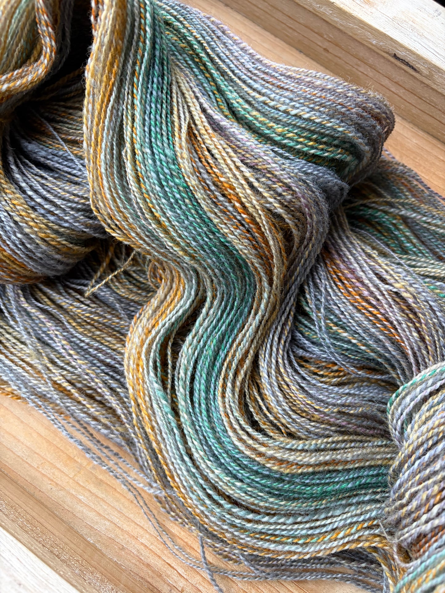 Hand Spun Yarn - 26 Micron Bluefaced Liecester Wool