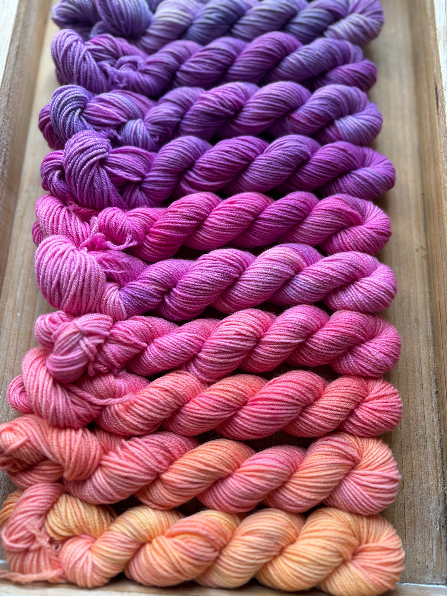 24 Skein Mini Yarn Fade - Squishy Sock Base