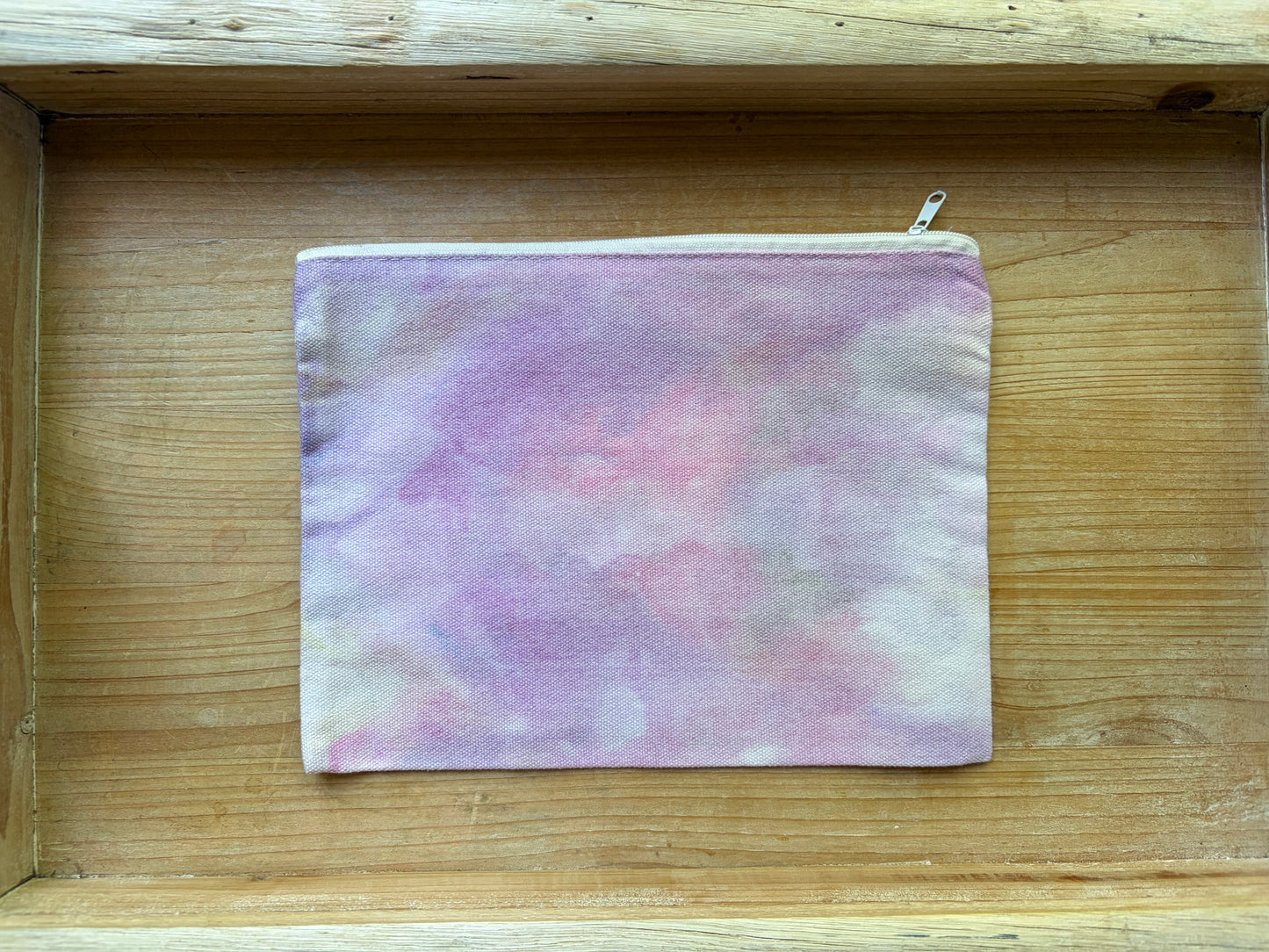 Ice Dyed Zipper Pouch