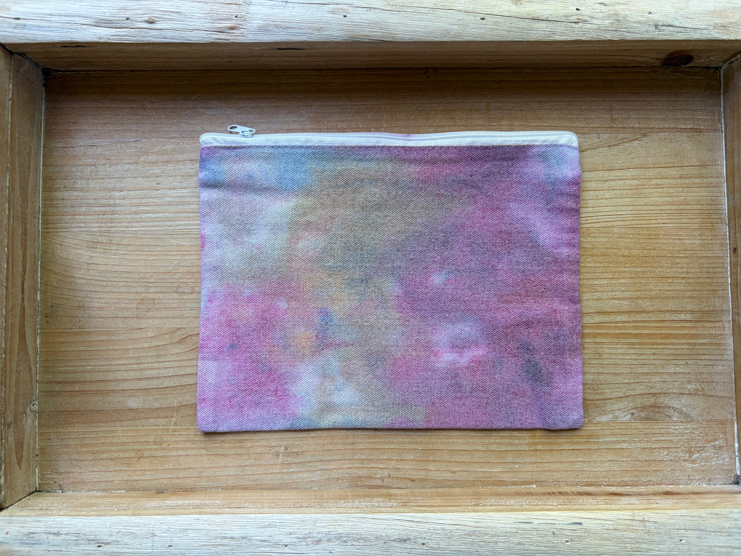 Ice Dyed Zipper Pouch