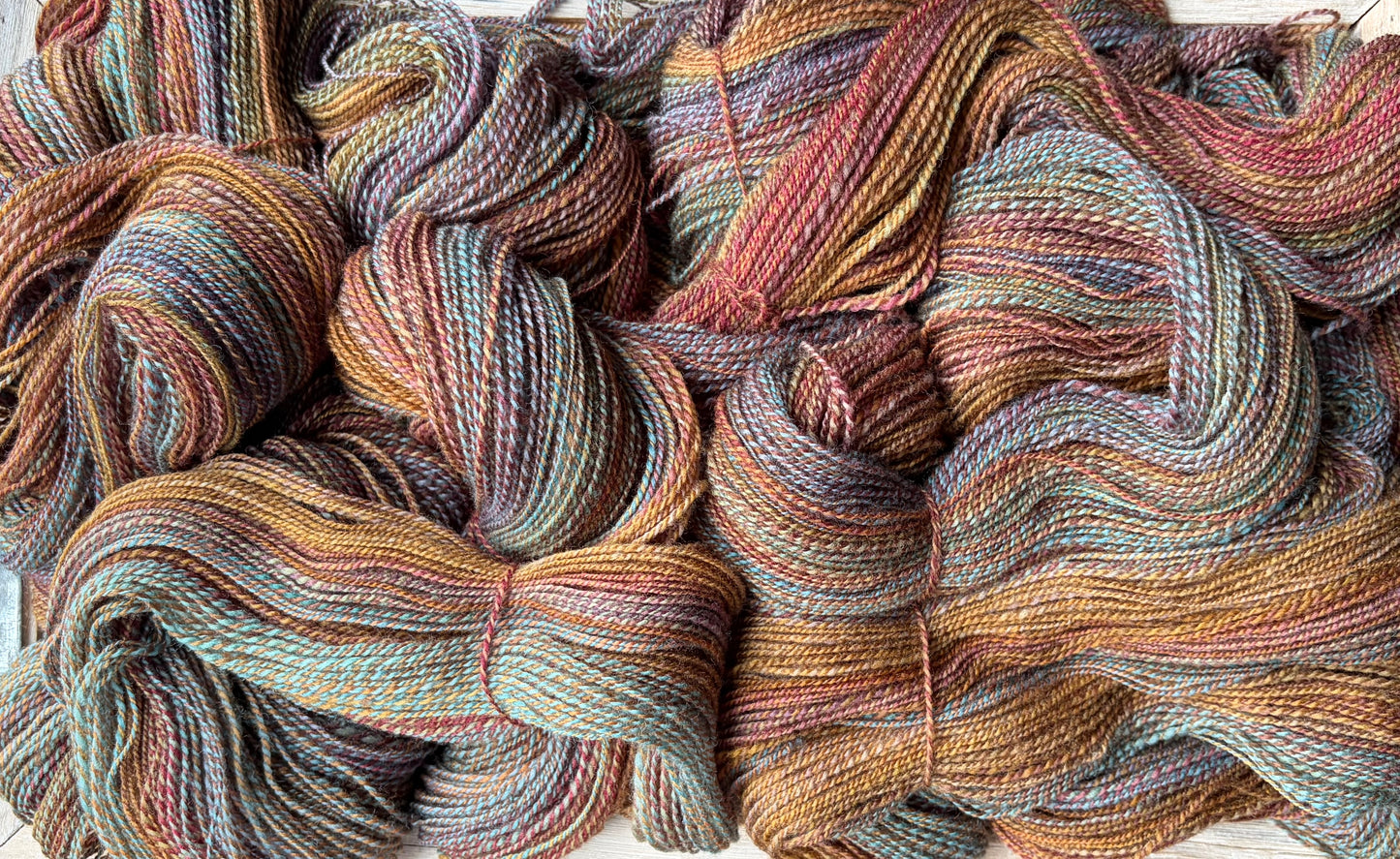 Hand Spun Yarn - 100% Polwarth - Sweater Quantity