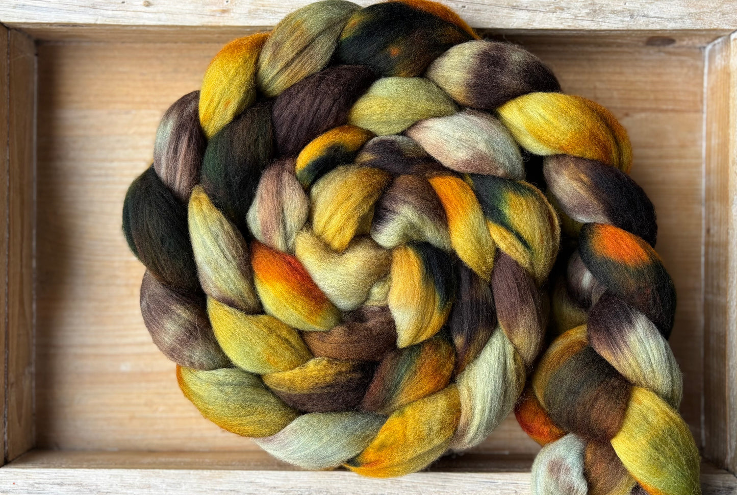 One of a Kind Batch - 100 grams of Spinning Fibre - Untreated Merino Wool 22 Micron - Hand Dyed Combed Top